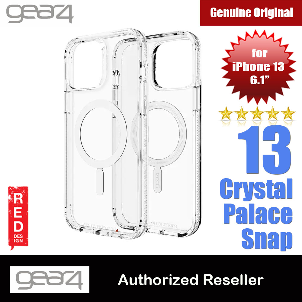 Picture of Gear4 D30 Crystal Palace Snap Crystal Clear Impact Protection with MagSafe Compatibility for iPhone 13 6.1 (Clear) Apple iPhone 13 6.1- Apple iPhone 13 6.1 Cases, Apple iPhone 13 6.1 Covers, iPad Cases and a wide selection of Apple iPhone 13 6.1 Accessories in Malaysia, Sabah, Sarawak and Singapore 