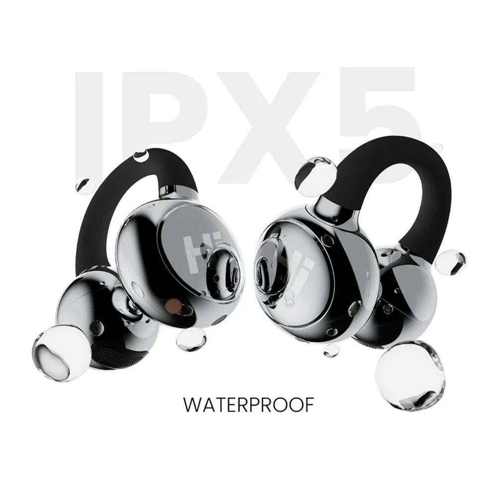 Picture of HiFuture Flexclip Bluetooth 5.4 Comfort Open Ear Headphones Waterproof with ENC Noise Cancellation (Champagne Gold)