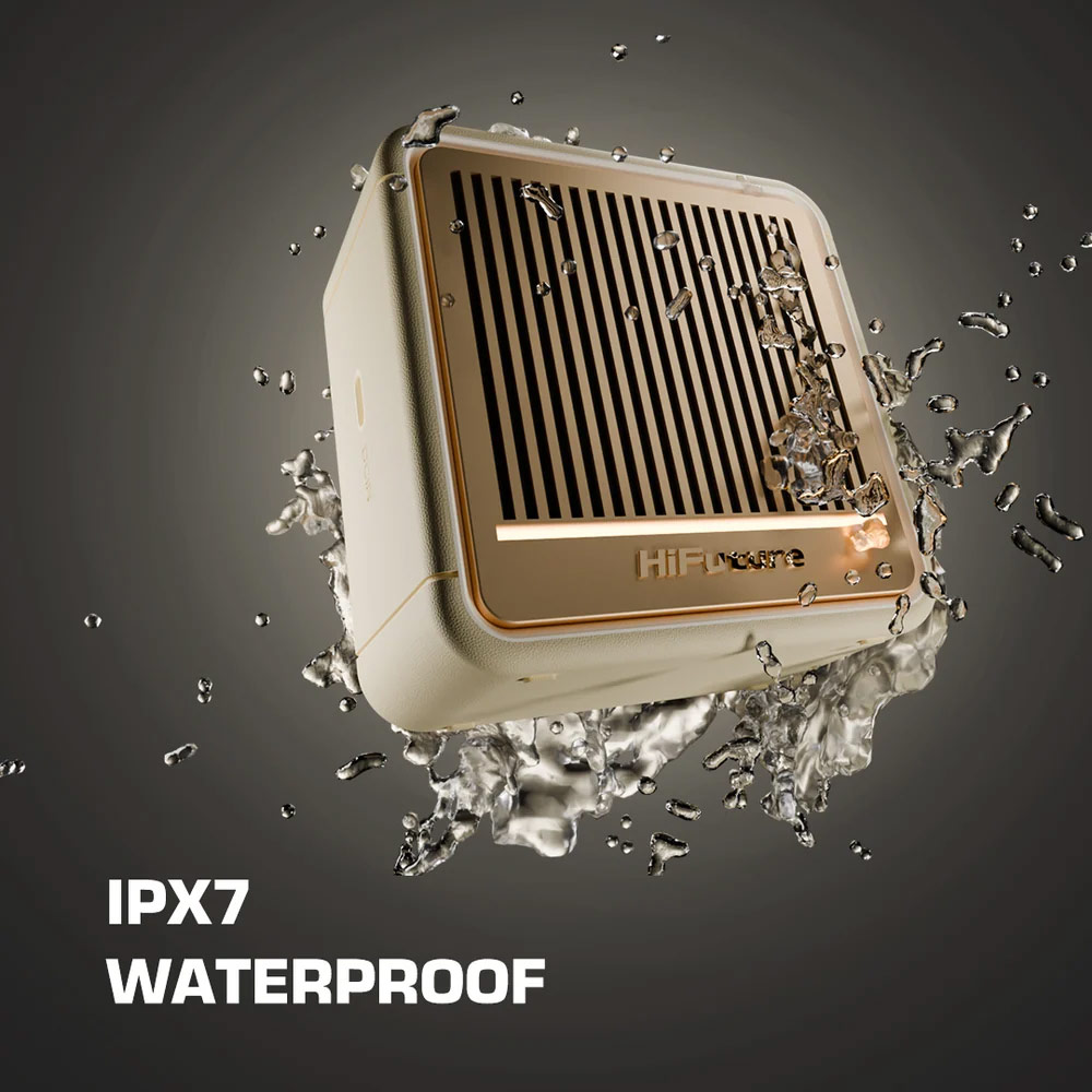 Picture of HiFuture Passion S 10W Portable Bluetooth Wireless Speaker with RGB Light - Latte