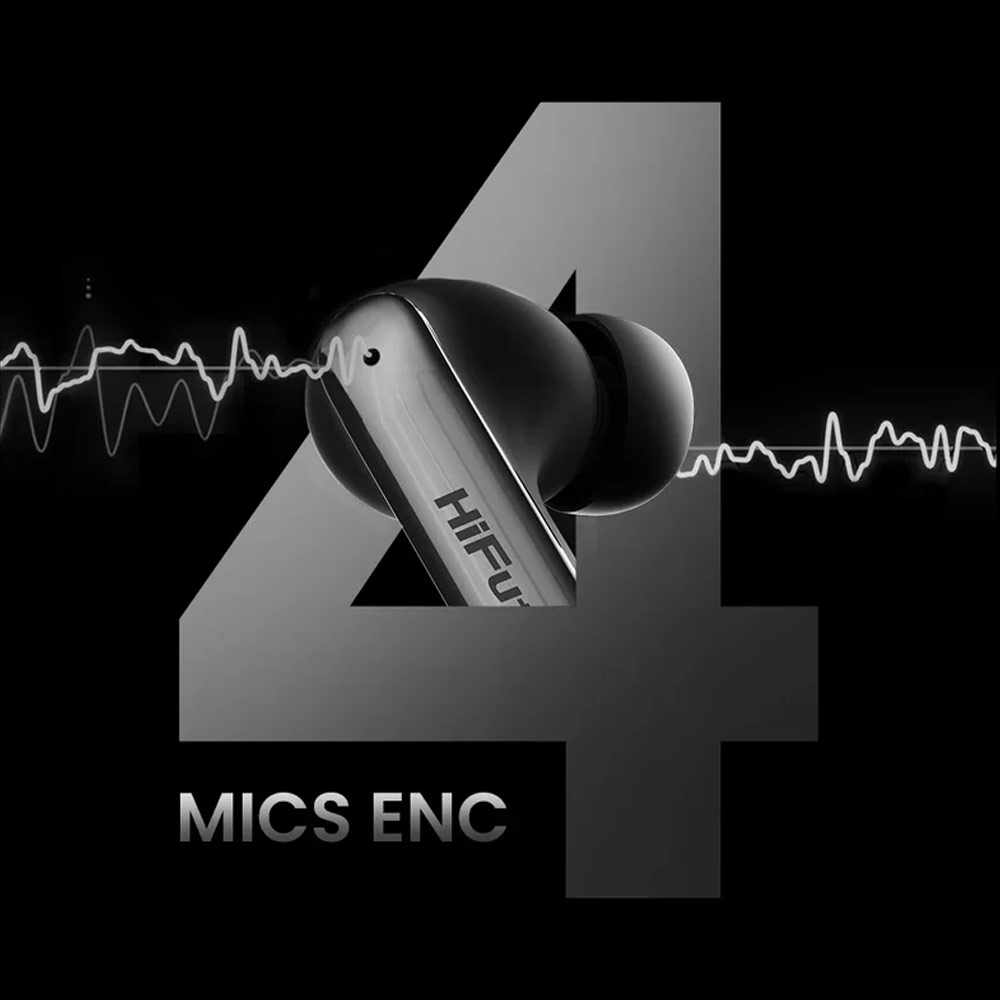 Picture of HiFuture SonicAir Bluetooth 5.3 Comfort Fit TWS Earbuds Waterproof with ENC Noise Cancellation Soft Bass Long Hours(Champagne Gold)