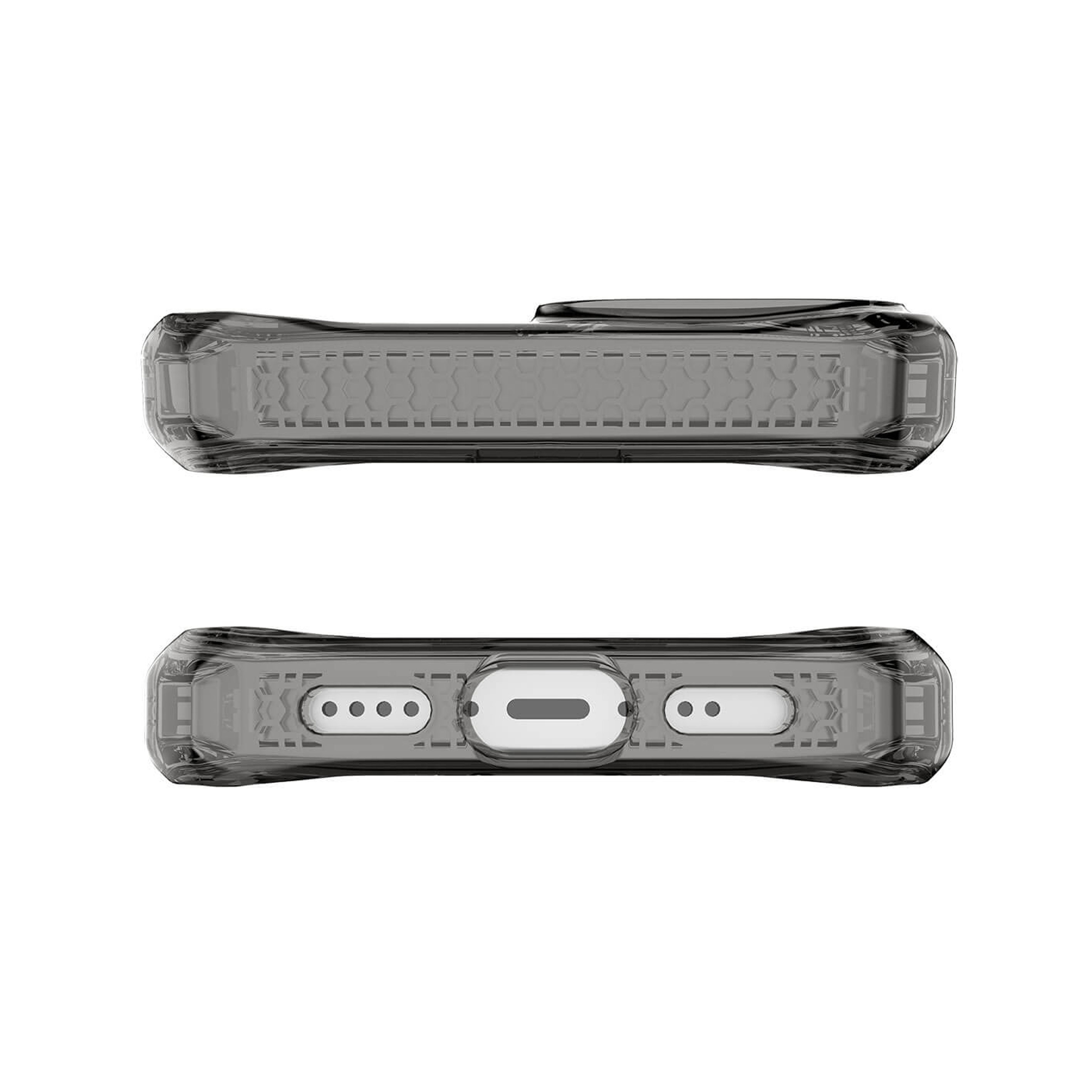 Picture of Apple iPhone 13 Pro 6.1 Case | ITSKINS SPECTRUM CLEAR ANTIMICROBIAL Certified Antishock Protection Case for iPhone 13 Pro 6.1 (Smoke)