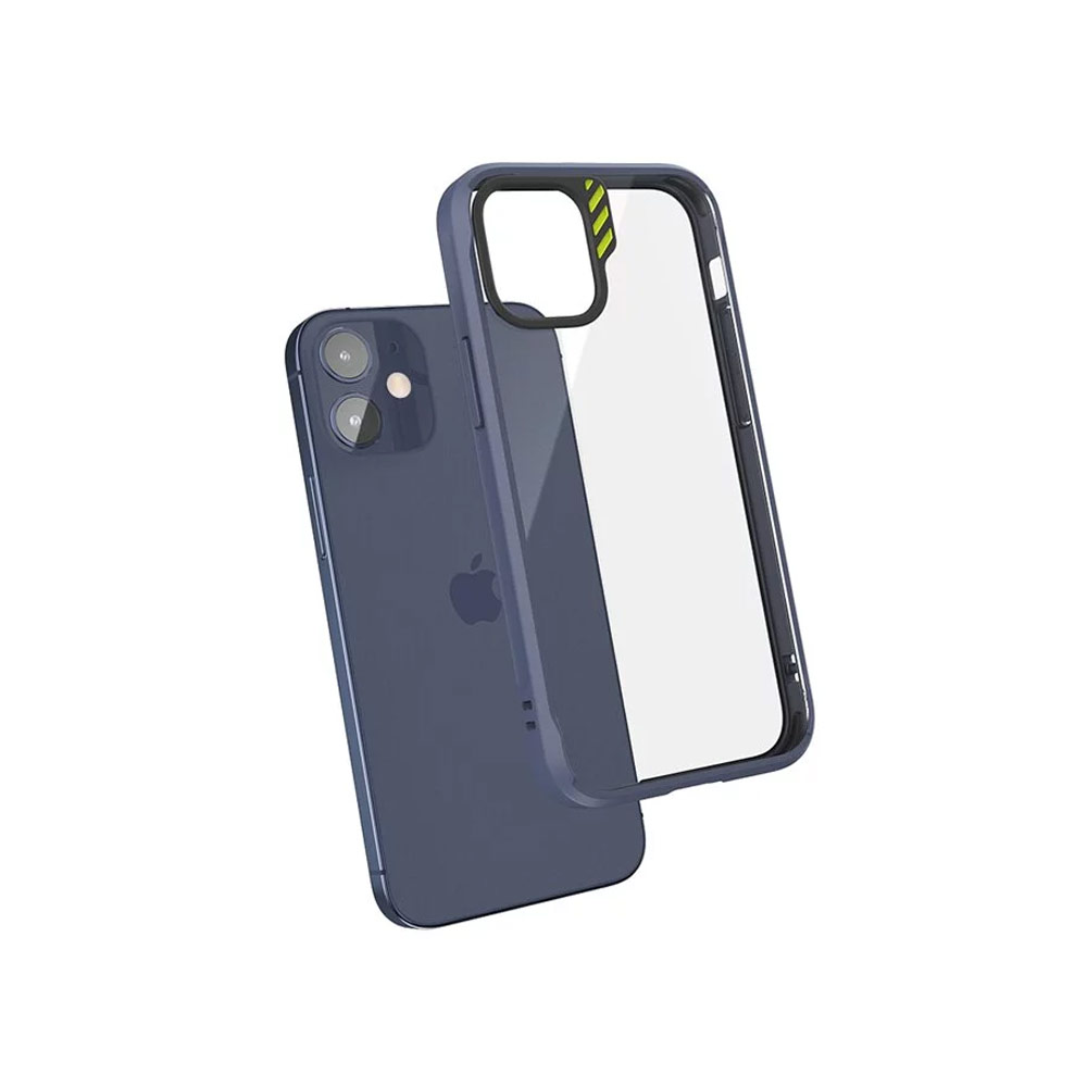 Picture of Apple iPhone 12 6.1 Case | JTLEGEND Hybrid Cushion DX Drop Protection Case with Camera Lens Protection Raised Bezel Sound Enhancement Design Case for iPhone 12 iPhone 12 Pro 6.1 (Deep Blue)