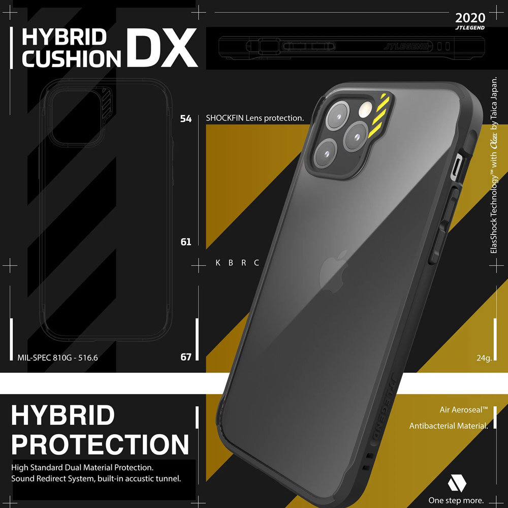 Picture of Apple iPhone 12 Pro Max 6.7 Case | JTLEGEND Hybrid Cushion DX Drop Protection Case with Camera Lens Protection Raised Bezel Sound Enhancement Design Case for iPhone 12 Pro Max 6.7 (Deep Blue)