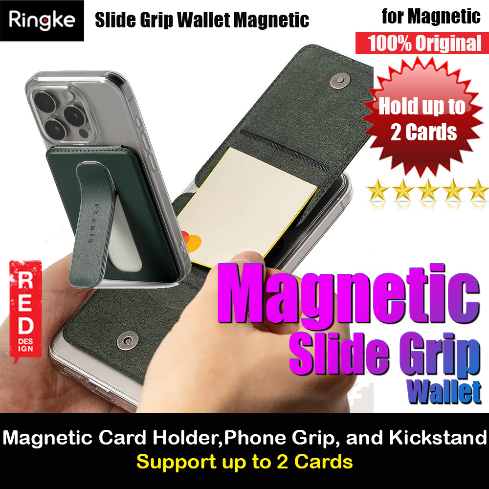 Picture of Ringke Slide Grip PU Wallet Magnetic for iPhone 15 iPhone 16 Pro Max Card Holder Phone Stand (Dark Green) Apple iPhone 15 Pro Max 6.7- Apple iPhone 15 Pro Max 6.7 Cases, Apple iPhone 15 Pro Max 6.7 Covers, iPad Cases and a wide selection of Apple iPhone 15 Pro Max 6.7 Accessories in Malaysia, Sabah, Sarawak and Singapore 