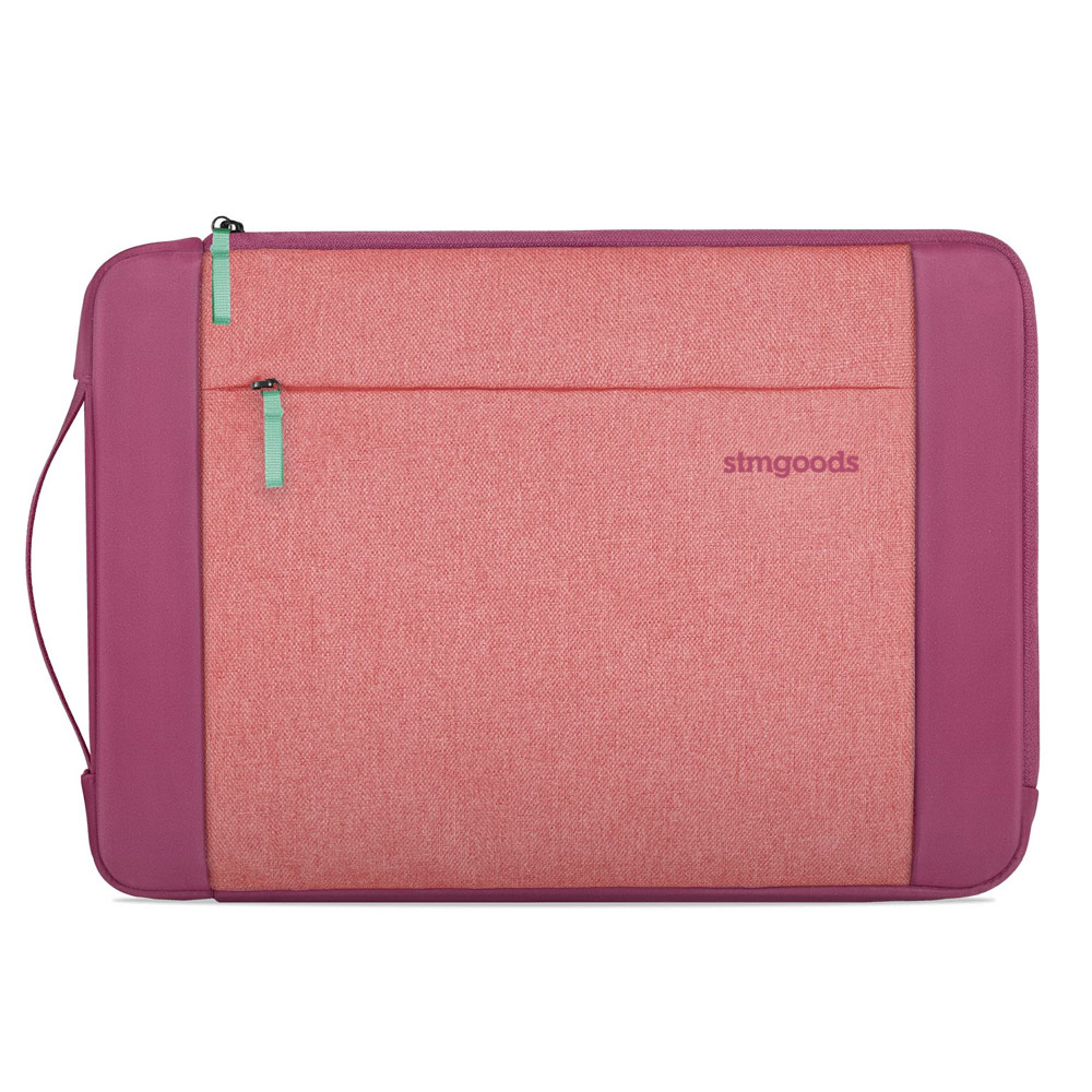 Picture of STM Kin Slim and Lightweight with Shock Absorbing Secure Zip Laptop Sleeve with Accessory Storage Pocket up to 14" (Rose Petal)