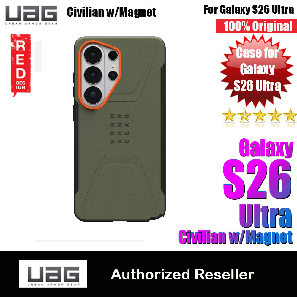 Picture of UAG Civilian for Samsung Galaxy S26 Ultra High Quality Drop Protection Case with Magnetic Charging Compatible (Olive Drab) Samsung Galaxy S26 Ultra- Samsung Galaxy S26 Ultra Cases, Samsung Galaxy S26 Ultra Covers, iPad Cases and a wide selection of Samsung Galaxy S26 Ultra Accessories in Malaysia, Sabah, Sarawak and Singapore 