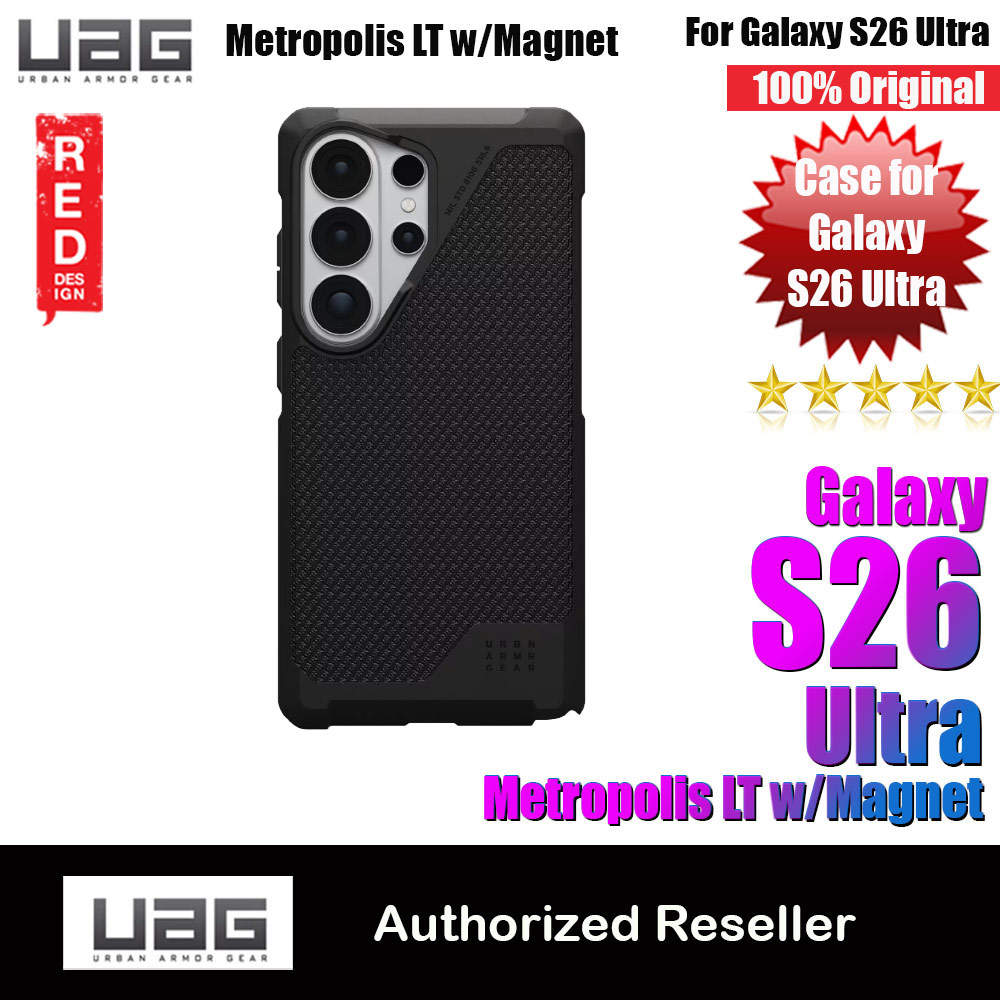 Picture of UAG Metropolis LT Pro for Samsung Galaxy S26 Ultra High Quality Drop Protection Case with Magnetic Charging Compatible (Kevlar Black) Samsung Galaxy S26 Ultra- Samsung Galaxy S26 Ultra Cases, Samsung Galaxy S26 Ultra Covers, iPad Cases and a wide selection of Samsung Galaxy S26 Ultra Accessories in Malaysia, Sabah, Sarawak and Singapore 