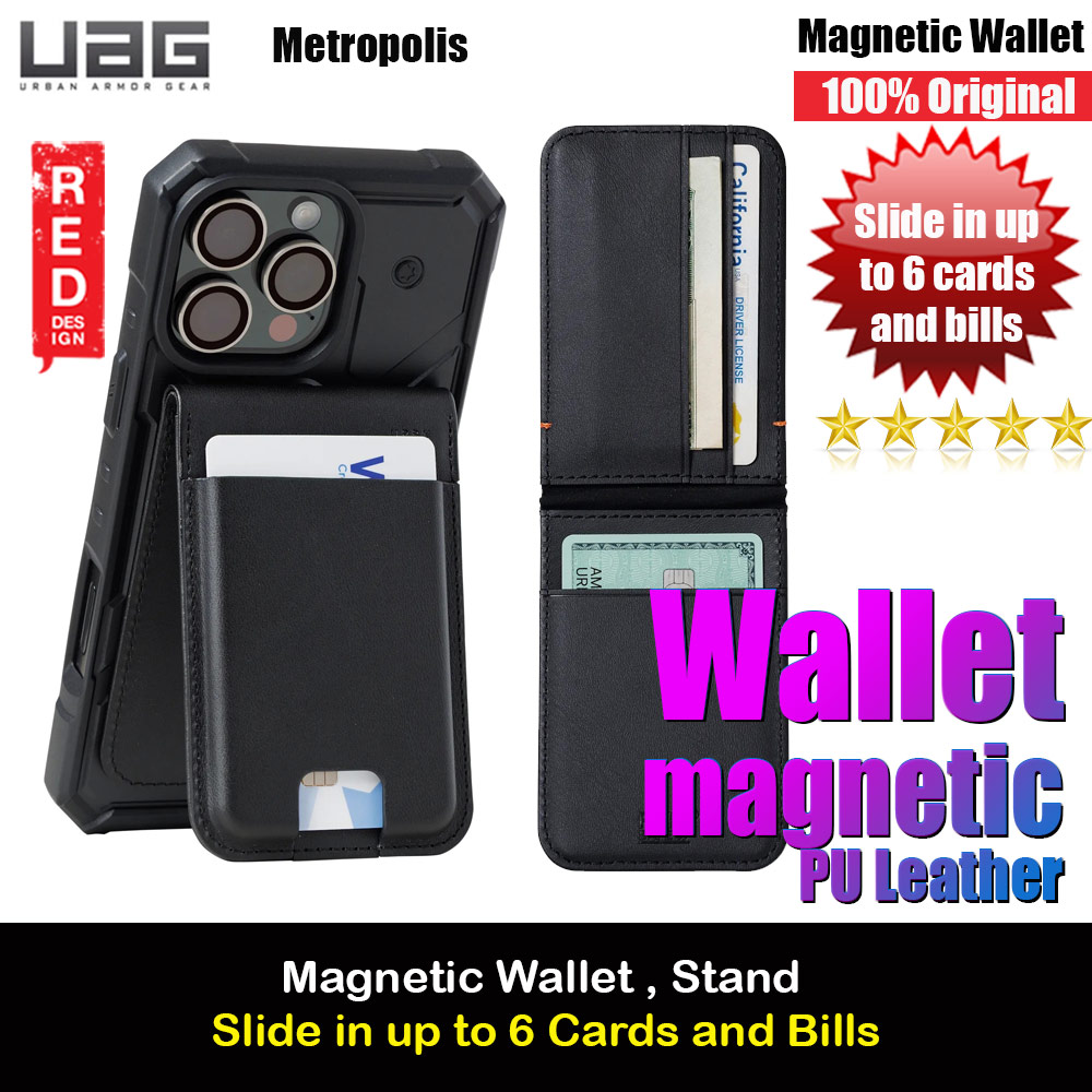 Picture of UAG Metropolis Vegan Leather MagSafe Wallet and Stand Kickstand Card Holder Phone Stand (PU Leather) Apple iPhone 13 6.1- Apple iPhone 13 6.1 Cases, Apple iPhone 13 6.1 Covers, iPad Cases and a wide selection of Apple iPhone 13 6.1 Accessories in Malaysia, Sabah, Sarawak and Singapore 