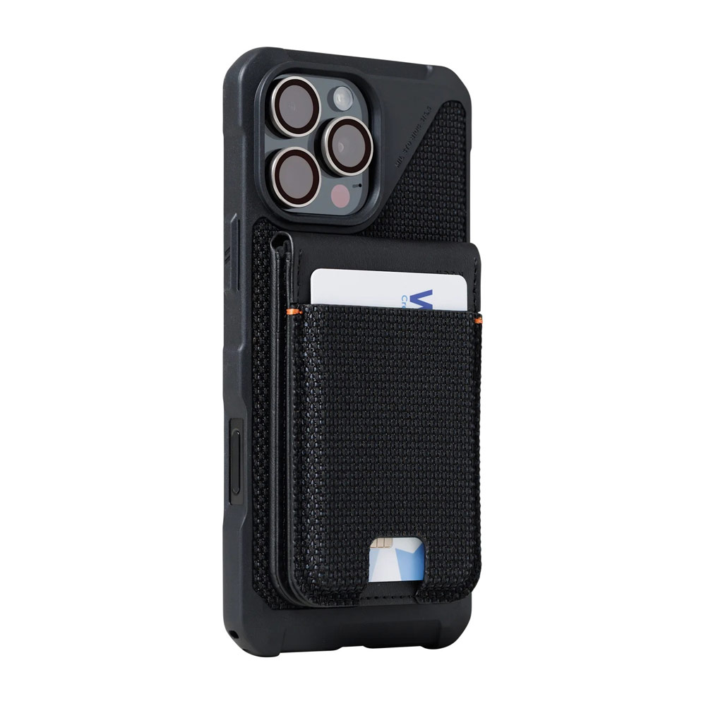 Picture of Apple iPhone 13 6.1  | UAG Metropolis Kevlar Leather MagSafe Wallet and Stand Kickstand Card Holder Phone Stand (Kevlar)