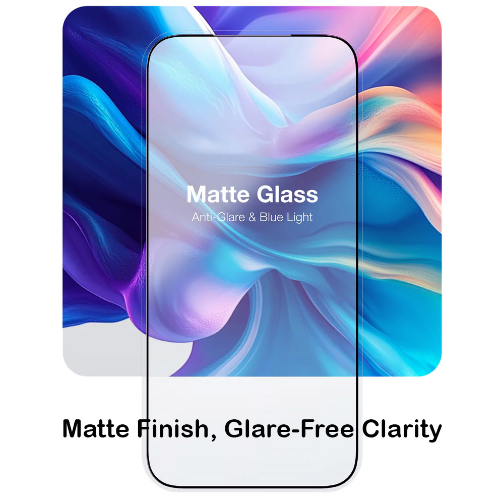 Picture of Apple iPhone 17 Pro Max 6.9  | Amazingthing Radix Matte Anti Glare Full Glass 3D Frame Tempered Glass for iPhone 17 Pro Max 6.9 (Matte)