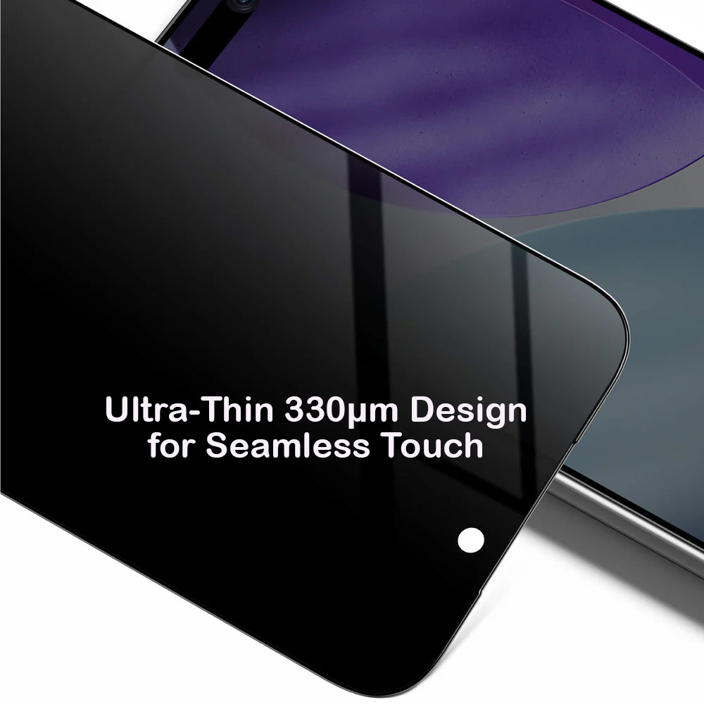 Picture of Apple iPhone 17 Pro Max 6.9  | Amazingthing Radix Privacy Anti View Full Glass 3D Frame Tempered Glass for iPhone 17 Pro Max 6.9 (Privacy)