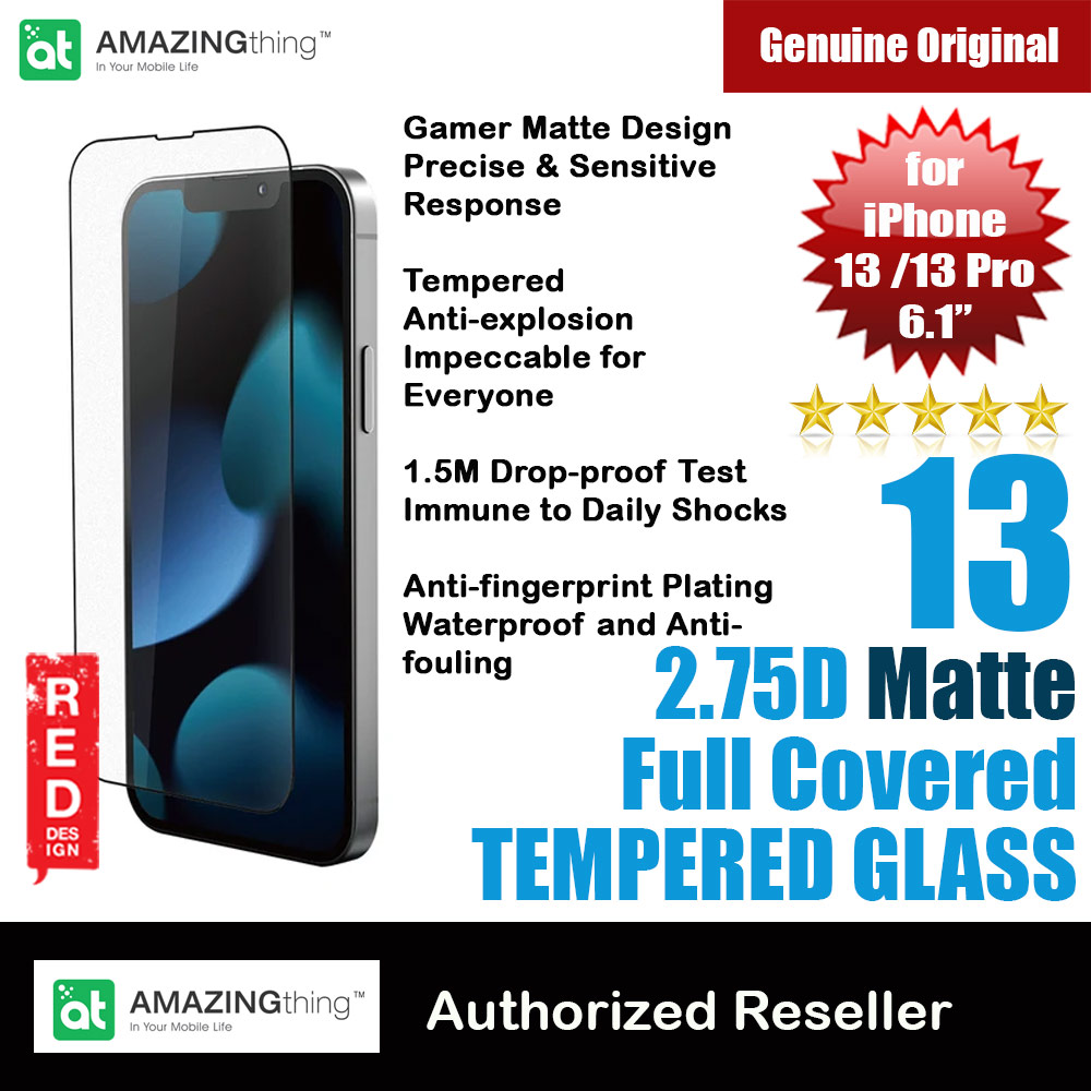 Picture of AMAZINGThing 2.75D Radix Fully Covered Tempered Glass for iPhone 13 iPhone 13 Pro 6.1 (Matte) Apple iPhone 13 6.1- Apple iPhone 13 6.1 Cases, Apple iPhone 13 6.1 Covers, iPad Cases and a wide selection of Apple iPhone 13 6.1 Accessories in Malaysia, Sabah, Sarawak and Singapore 