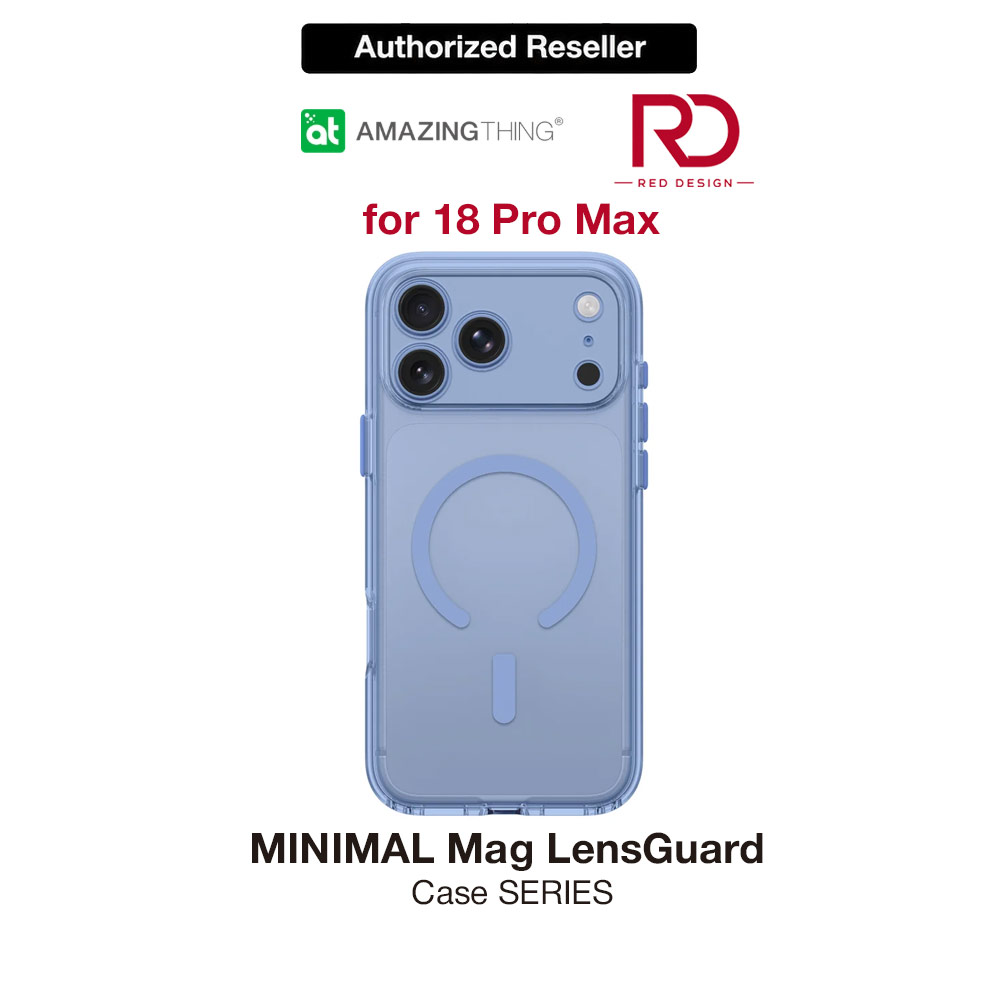 Picture of Amazingthing MINIMAL LensGuard Clarity Full Camera Cover Magnetic Charging X-CUSHION PRO 8 Case for iPhone 18 Pro Max 6.9 - Blue Apple iPhone 18 Pro Max- Apple iPhone 18 Pro Max Cases, Apple iPhone 18 Pro Max Covers, iPad Cases and a wide selection of Apple iPhone 18 Pro Max Accessories in Malaysia, Sabah, Sarawak and Singapore 