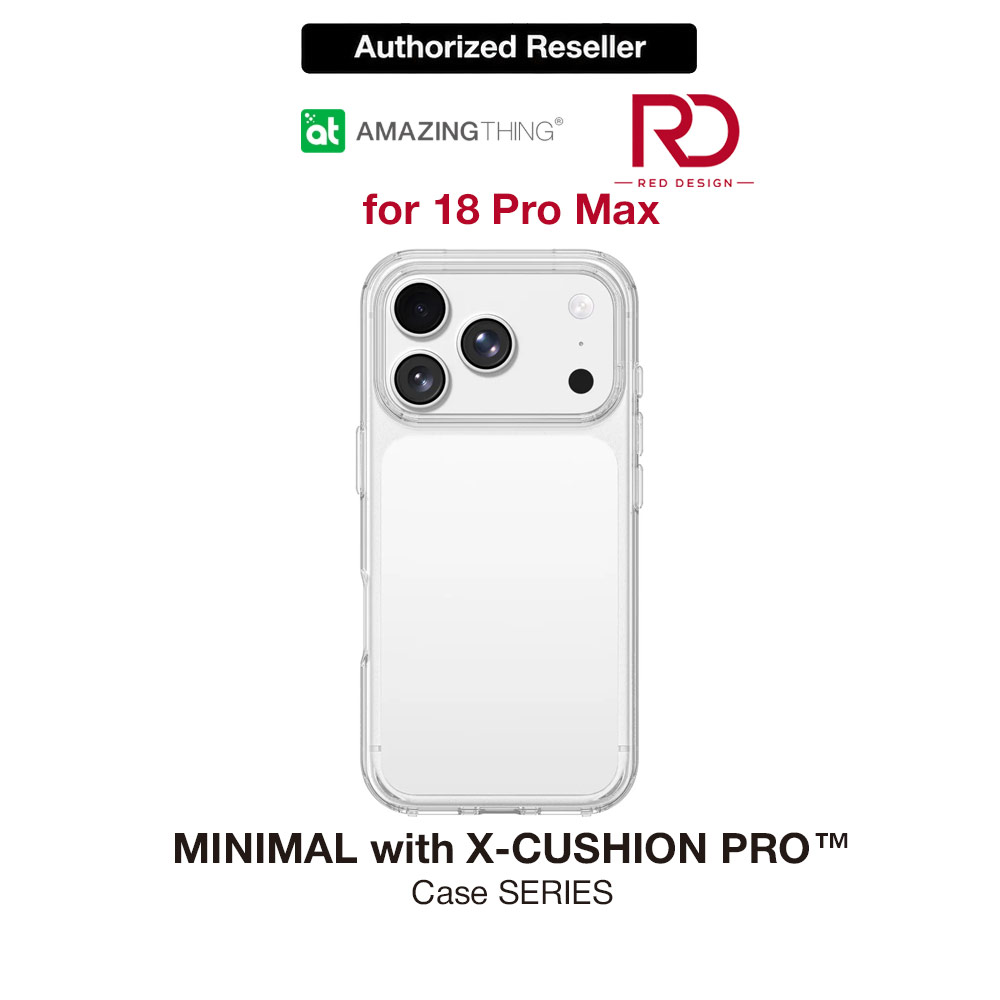 Picture of Amazingthing MINIMAL Protection Case with X-CUSHION PRO Protection for iPhone 18 Pro Max 6.9 - Clear Apple iPhone 18 Pro Max- Apple iPhone 18 Pro Max Cases, Apple iPhone 18 Pro Max Covers, iPad Cases and a wide selection of Apple iPhone 18 Pro Max Accessories in Malaysia, Sabah, Sarawak and Singapore 