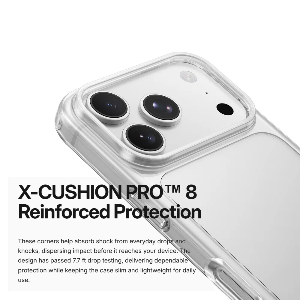 Picture of Apple iPhone 18 Pro Max Case | Amazingthing MINIMAL Protection Case with X-CUSHION PRO Protection for iPhone 18 Pro Max 6.9 - Clear