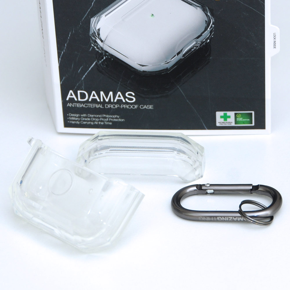 Picture of Apple Airpods 3 Case | Amazingthing Adamas Antibacterial Drop Proof Case for Airpods 3 Case (Clear)