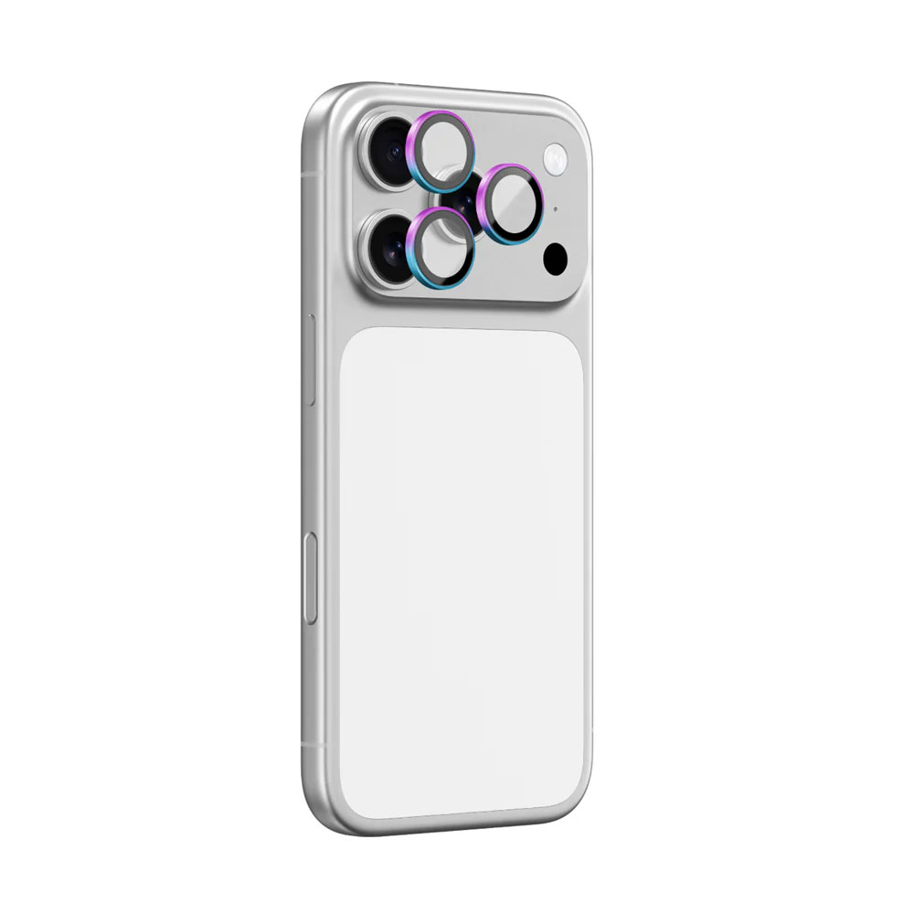 Picture of Apple iPhone 17 Pro 6.3  | Amazingthing Supreme AR Lens Glass Aluminum Tempered Glass Lens Protector for iPhone 17 Pro 6.3 iPhone 17 Pro Max 6.9 (3PCS Rainbow)