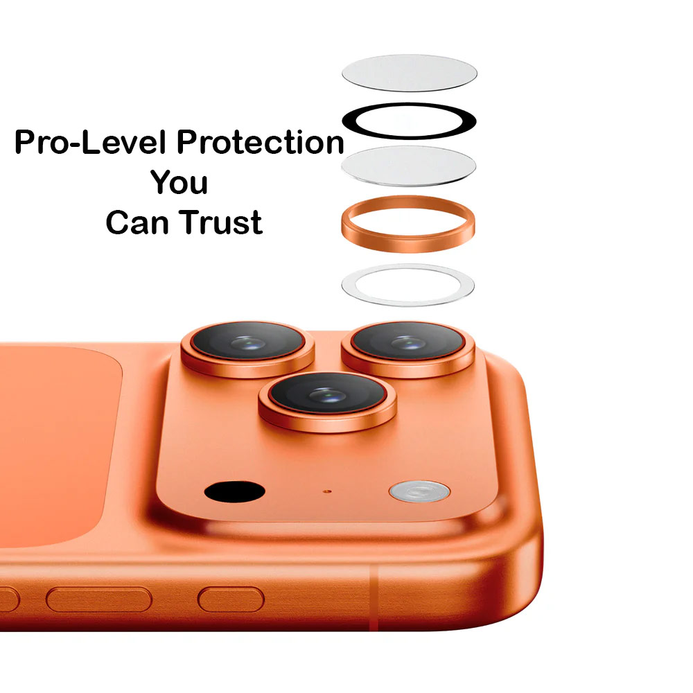 Picture of Apple iPhone 17 Pro 6.3  | Amazingthing Supreme AR Lens Glass Aluminum Tempered Glass Lens Protector for iPhone 17 Pro 6.3 iPhone 17 Pro Max 6.9 (3PCS Natural)