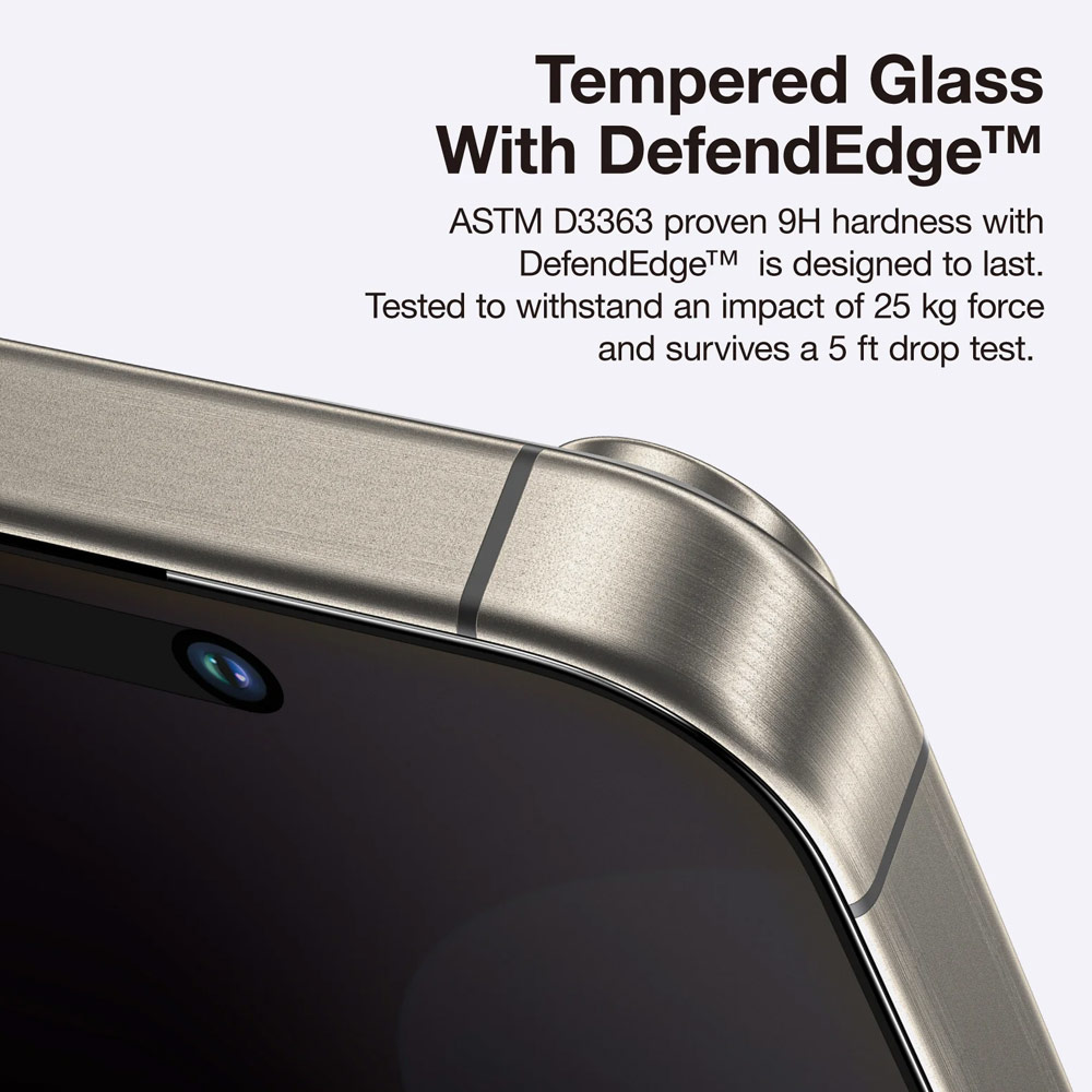 Picture of Apple iPhone 16 Pro Max 6.9  | Amazingthing Radix Supreme Privacy Fully Covered Tempered Glass for iPhone 16 Pro Max 6.9 (Privacy)