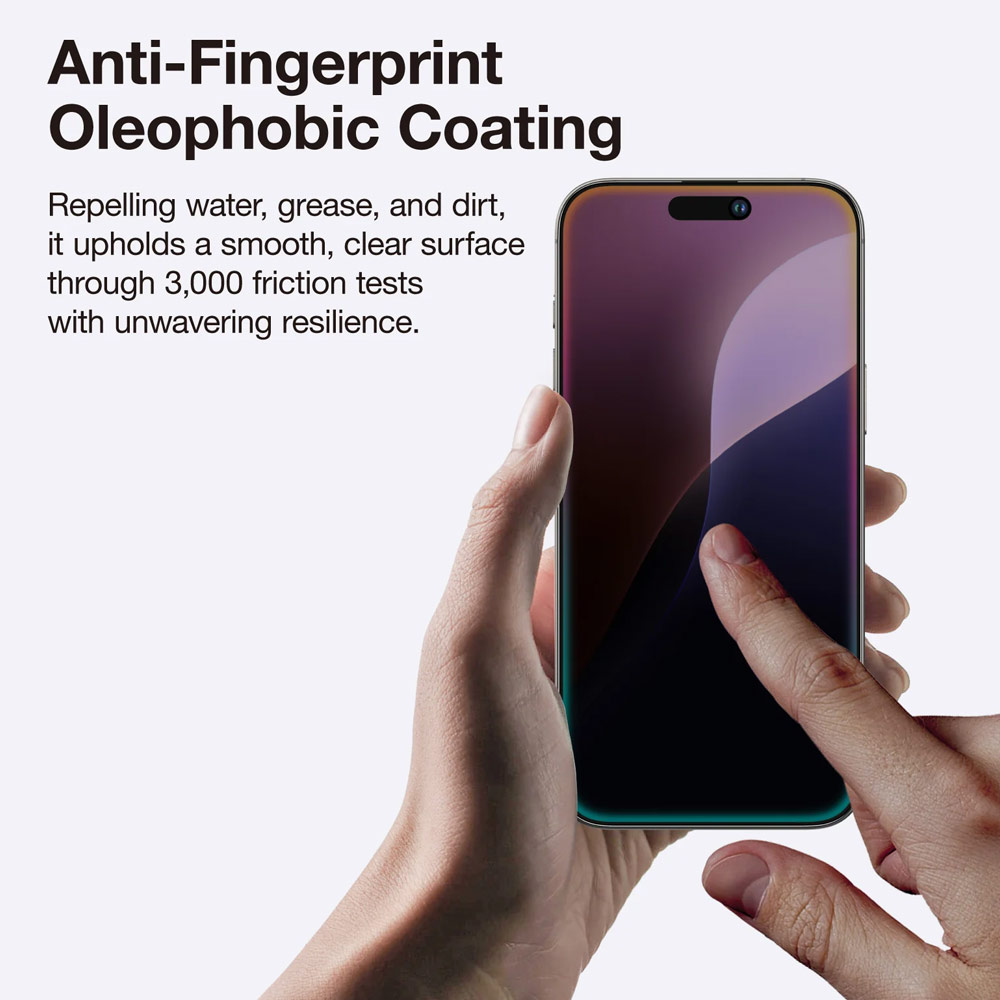 Picture of Apple iPhone 16 Pro Max 6.9  | Amazingthing Radix Supreme Privacy Fully Covered Tempered Glass for iPhone 16 Pro Max 6.9 (Privacy)