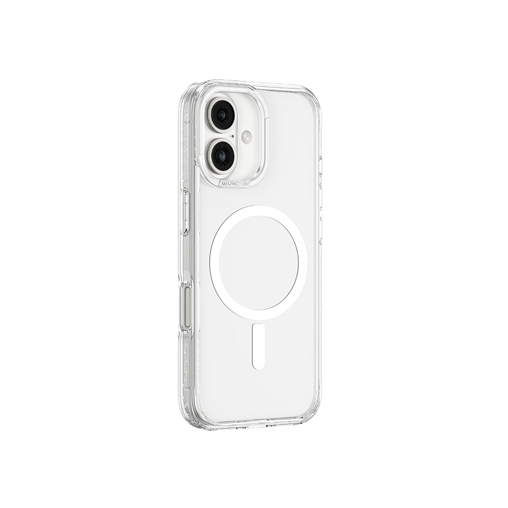 Picture of Apple iPhone 16 6.1 Case | Amazingthing TITAN PRO Magsafe Compatible Drop Proof Case for iPhone 16 6.1 (Clear)