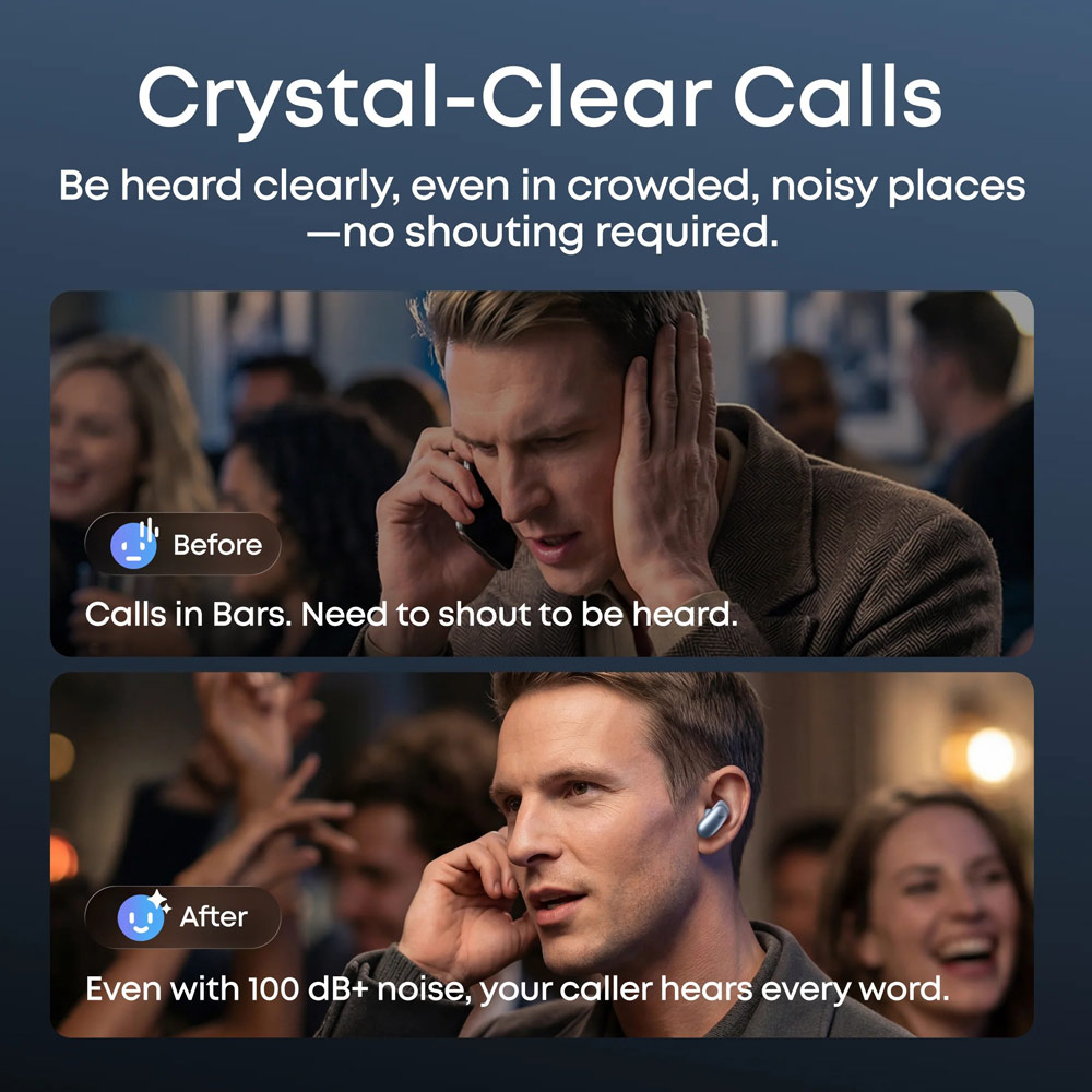 Picture of Soundcore by Anker Liberty 5 Pro ANC Wireless Earbuds Guinness World Records Clearest Clear Calls Adaptive Noise Cancelling LDAC Hi-Res Audio TWS Earbuds (Midnight Black)