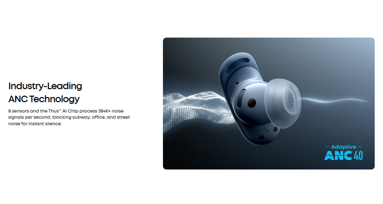 Picture of Soundcore by Anker Liberty 5 Pro ANC Wireless Earbuds Guinness World Records Clearest Clear Calls Adaptive Noise Cancelling LDAC Hi-Res Audio TWS Earbuds (Midnight Black)