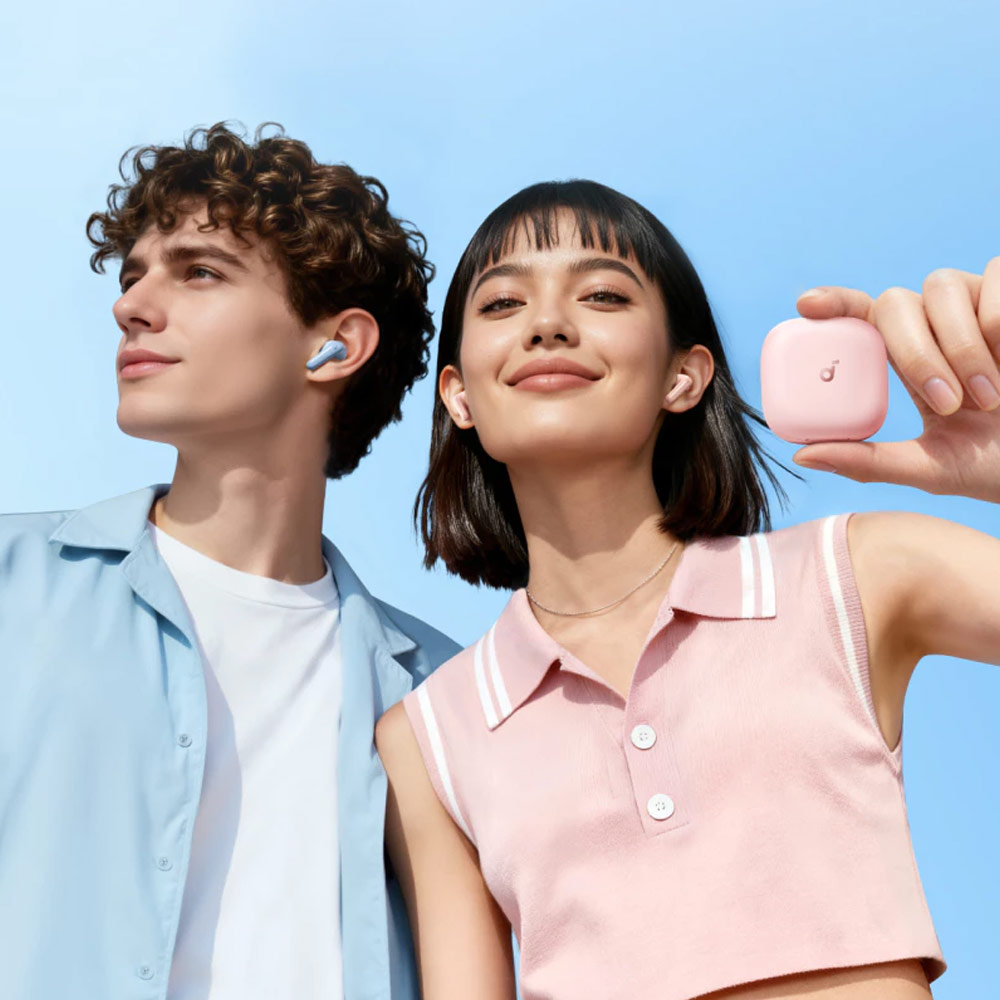 Picture of Soundcore by Anker R60i NC Wireless Earbuds -52dB Adaptive Noise-Cancelling Hi-Res Clarify Sound AI Assistant 50Hours (Pink)
