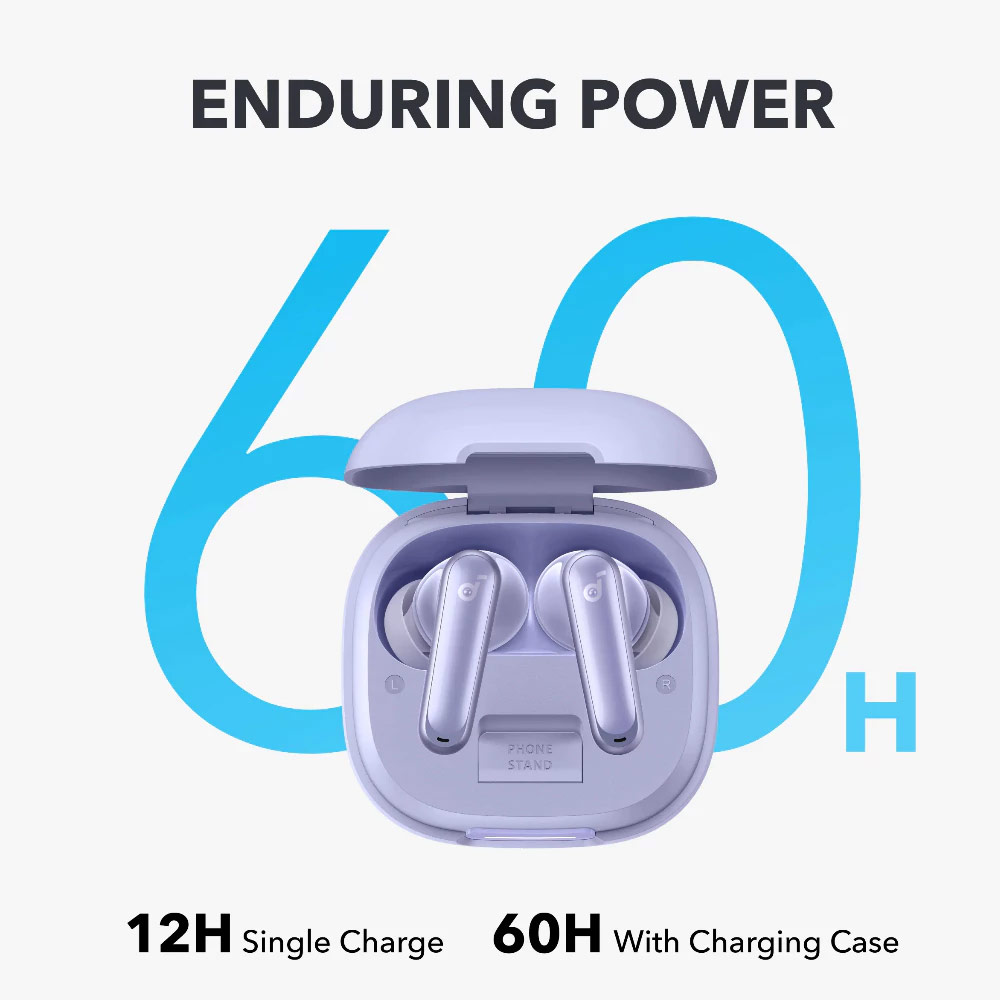 Picture of Anker Soundcore P40i Wireless Earbuds With Noise Cancelling Adaptive Heavy Bass 60H Playtime (Blue)