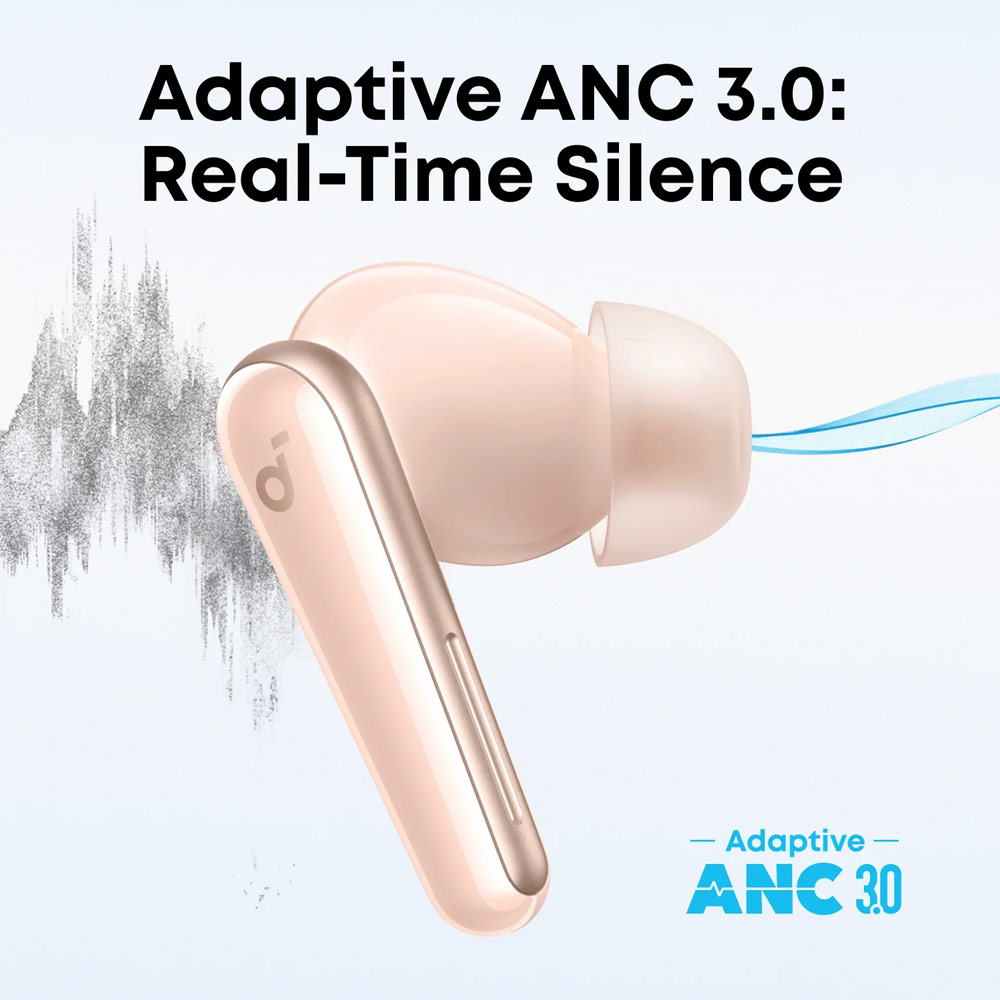 Picture of soundcore by ANKER Liberty 5 ANC Dolby Audio Noise Cancelling Wireless In Ear Earbuds Long Hours Playtime Strong Bass (Apricot)