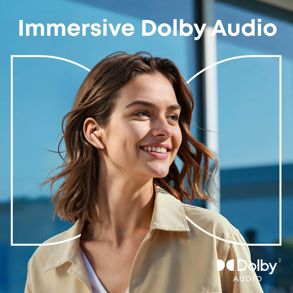 Picture of soundcore by ANKER Liberty 5 ANC Dolby Audio Noise Cancelling Wireless In Ear Earbuds Long Hours Playtime Strong Bass (Apricot)