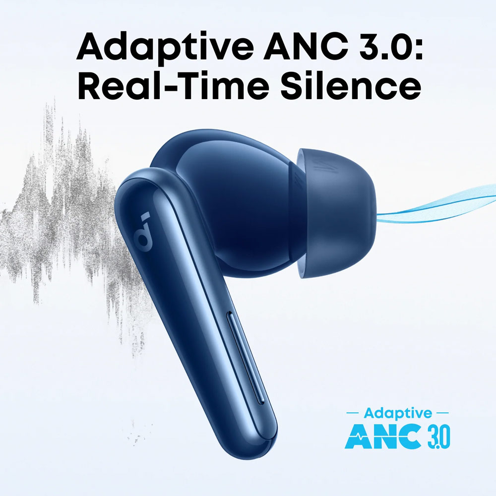 Picture of soundcore by ANKER Liberty 5 ANC Dolby Audio Noise Cancelling Wireless In Ear Earbuds Long Hours Playtime Strong Bass (Blue)