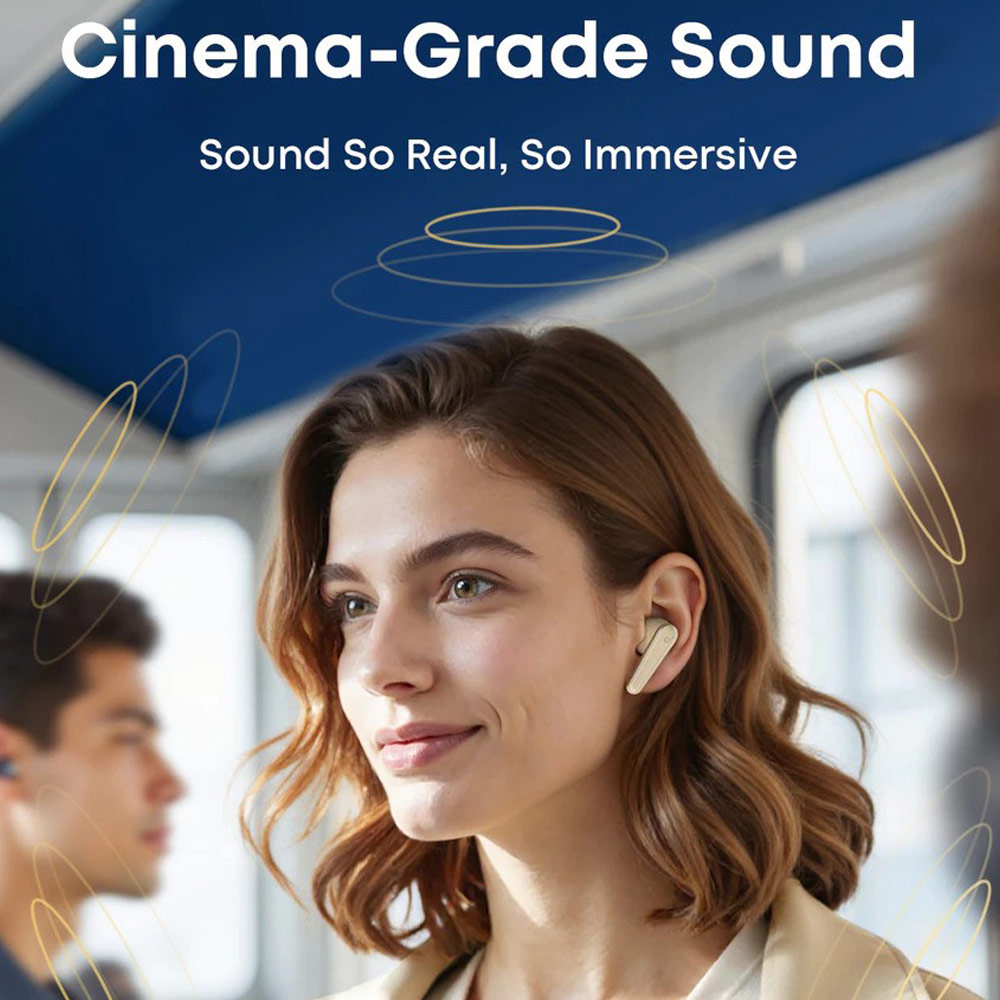 Picture of soundcore by ANKER Liberty 5 ANC Dolby Audio Noise Cancelling Wireless In Ear Earbuds Long Hours Playtime Strong Bass (Champagne)