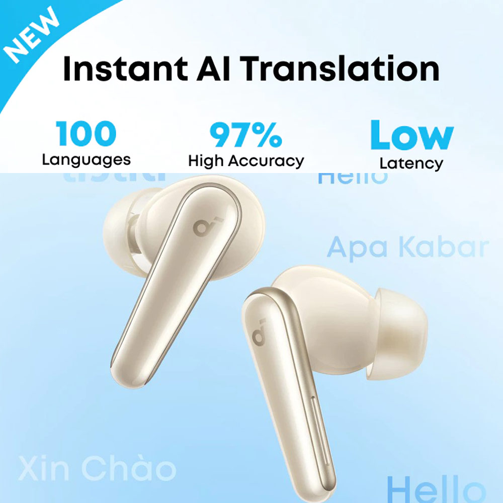Picture of soundcore by ANKER Liberty 5 ANC Dolby Audio Noise Cancelling Wireless In Ear Earbuds Long Hours Playtime Strong Bass (Champagne)