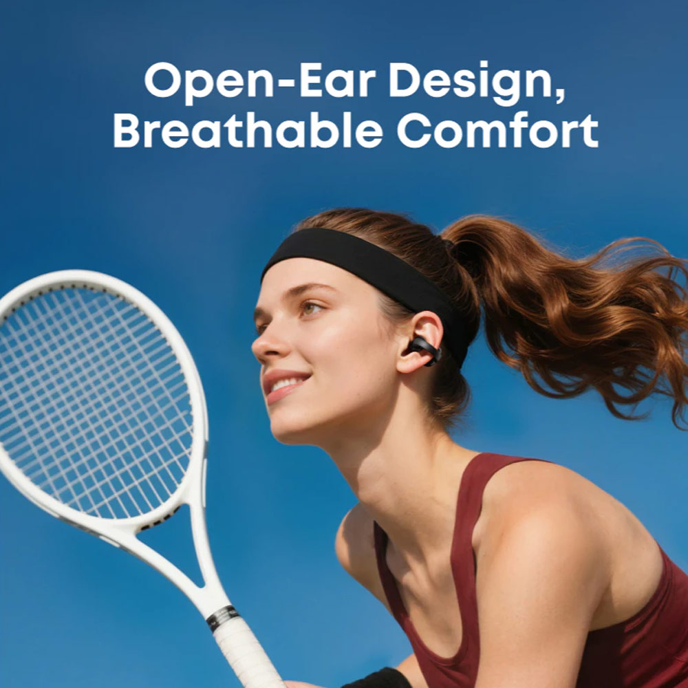 Picture of soundcore by ANKER C50i Open Ear Earbuds Clip Earphone Comfort Stable Fit Free Sport Earbud with Strong Bass Clear Call (Black)
