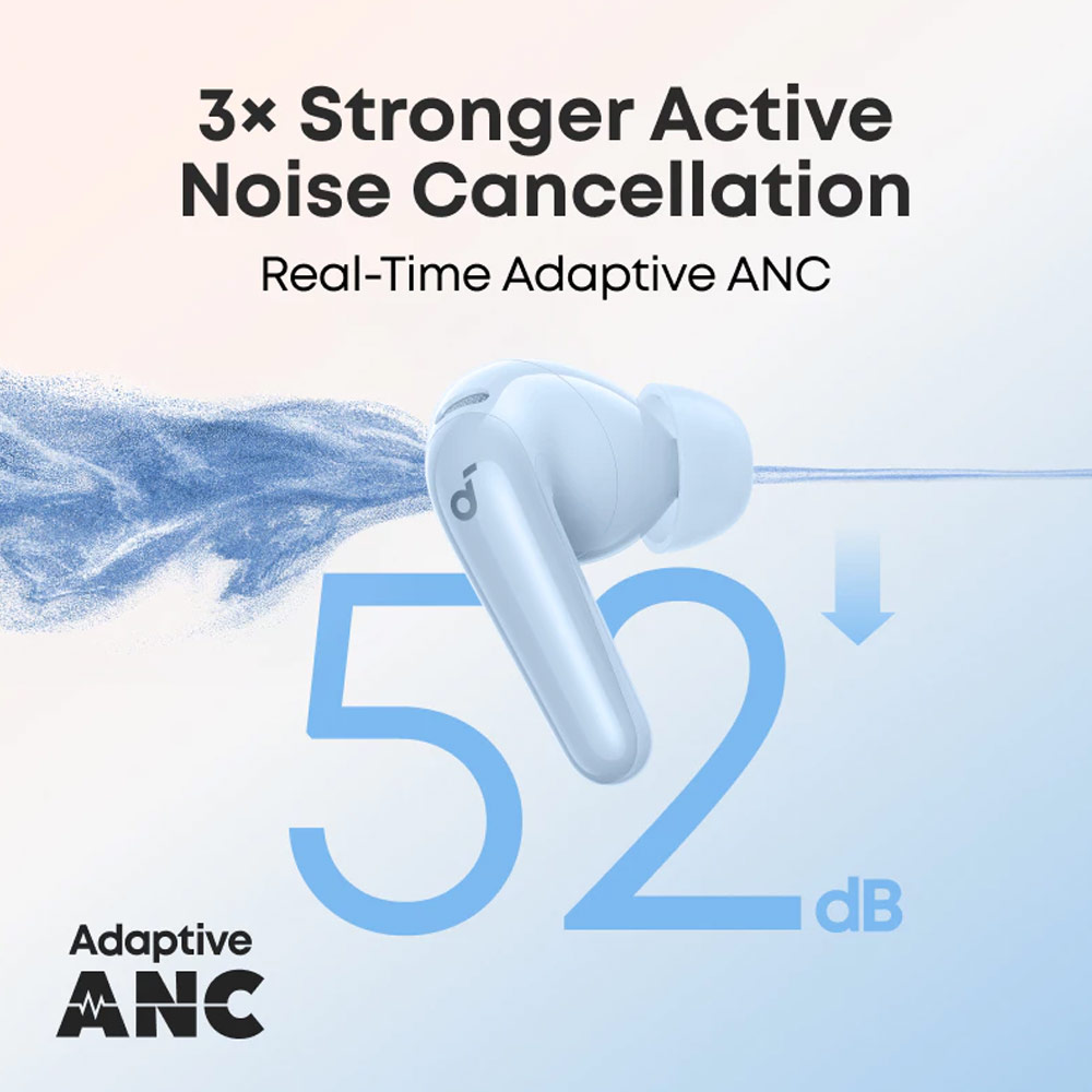 Picture of Soundcore by Anker R60i NC Wireless Earbuds -52dB Adaptive Noise-Cancelling Hi-Res Clarify Sound AI Assistant 50Hours (Pink)