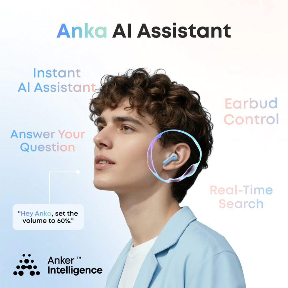 Picture of Soundcore by Anker R60i NC Wireless Earbuds -52dB Adaptive Noise-Cancelling Hi-Res Clarify Sound AI Assistant 50Hours (Pink)