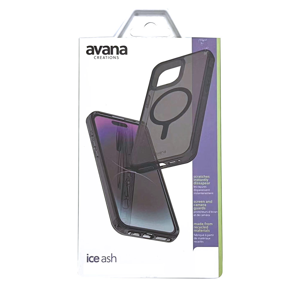 Picture of Apple iPhone 15 Pro Max 6.7 Case | Avana Ice Series Magnetic Drop Protection Transparent Case for Apple iPhone 15 Pro Max 6.7 (Ice Smoke)