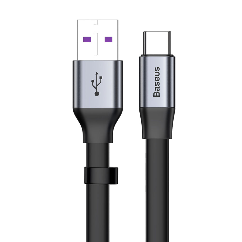 Picture of Baseus Nimble Type C Portable Cable 40W 5A Huawei Super Quick Charge Type C Cable 16cm for Mate 20 Pro P30 Pro (Grey)