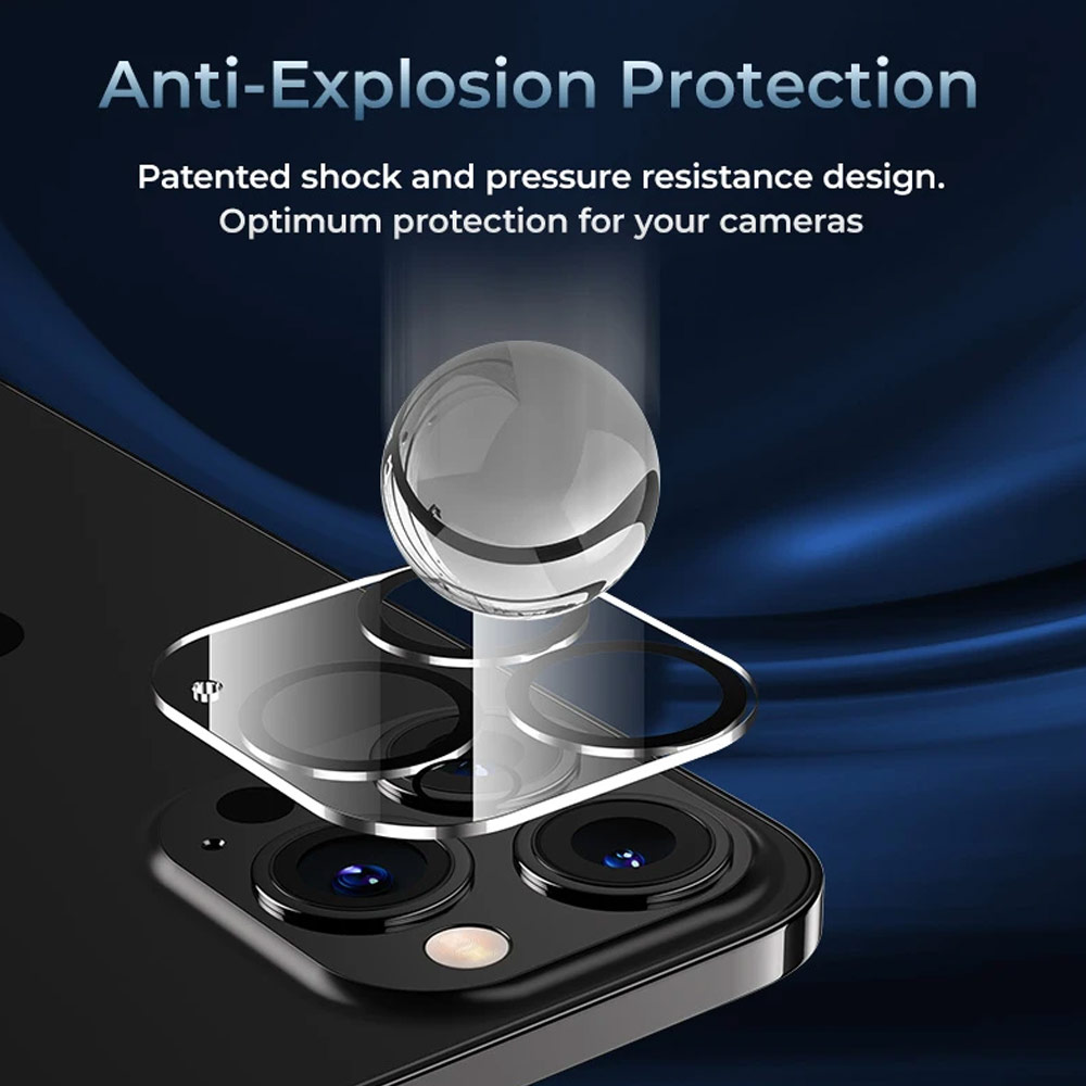 Picture of Apple iPhone 13 Pro 6.1  | Benks 9H Tempered Glass Lens Protector for iPhone 13 Pro iPhone 13 Pro Max (Clear)