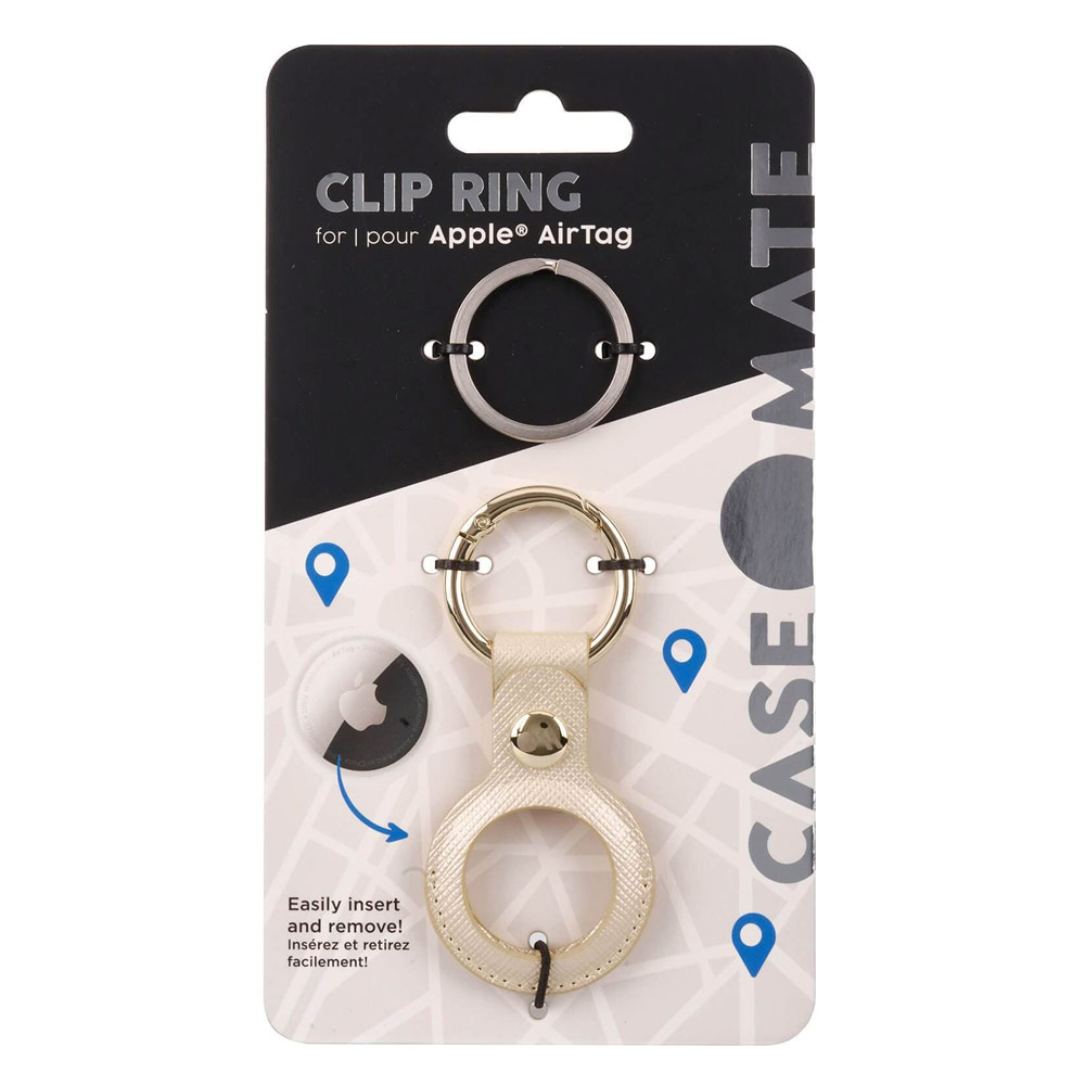 Picture of Apple Air Tag  | Case-Mate Case Mate Keychain Case Protective Cover Case Keyring Design for Apple AirTag (Gold)