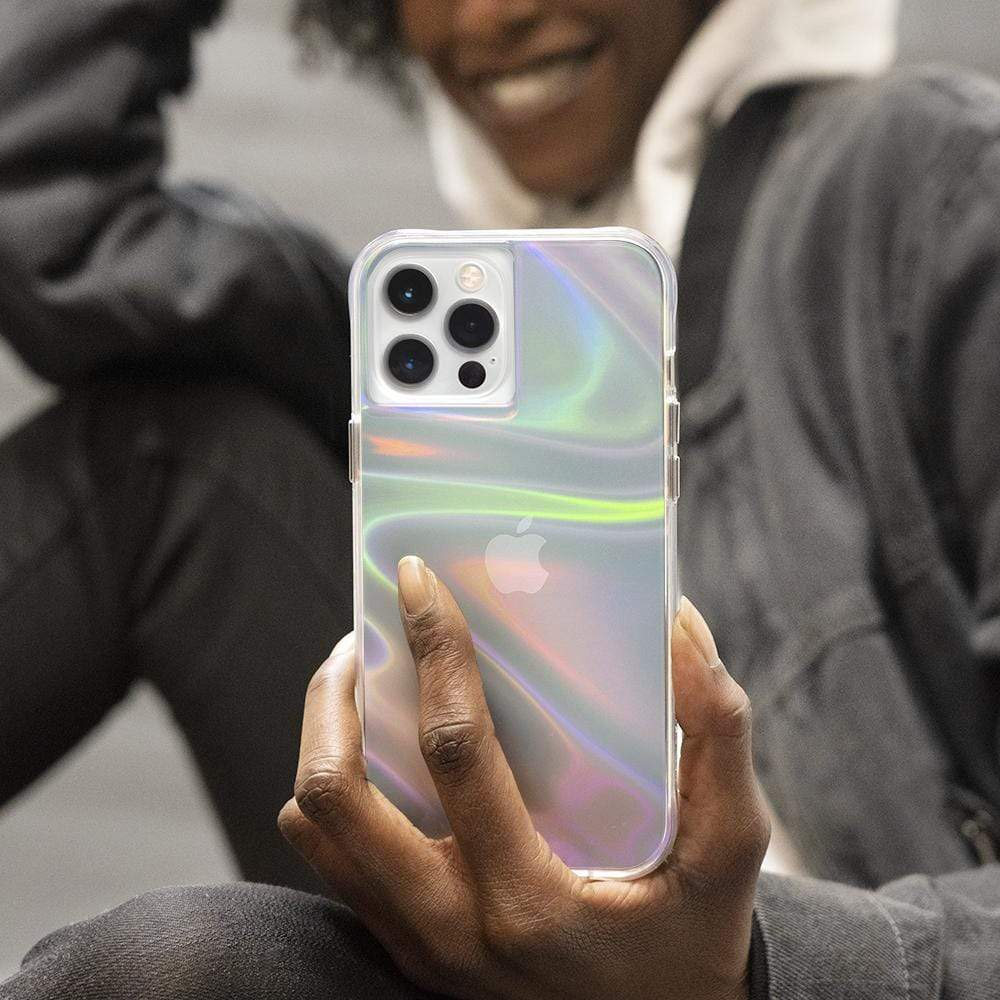 Picture of Apple iPhone 13 Pro Max 6.7  | Case Mate Case-Mate Soap Bubble Protection Case for iPhone 13 Pro Max 6.7 (Iridescent)