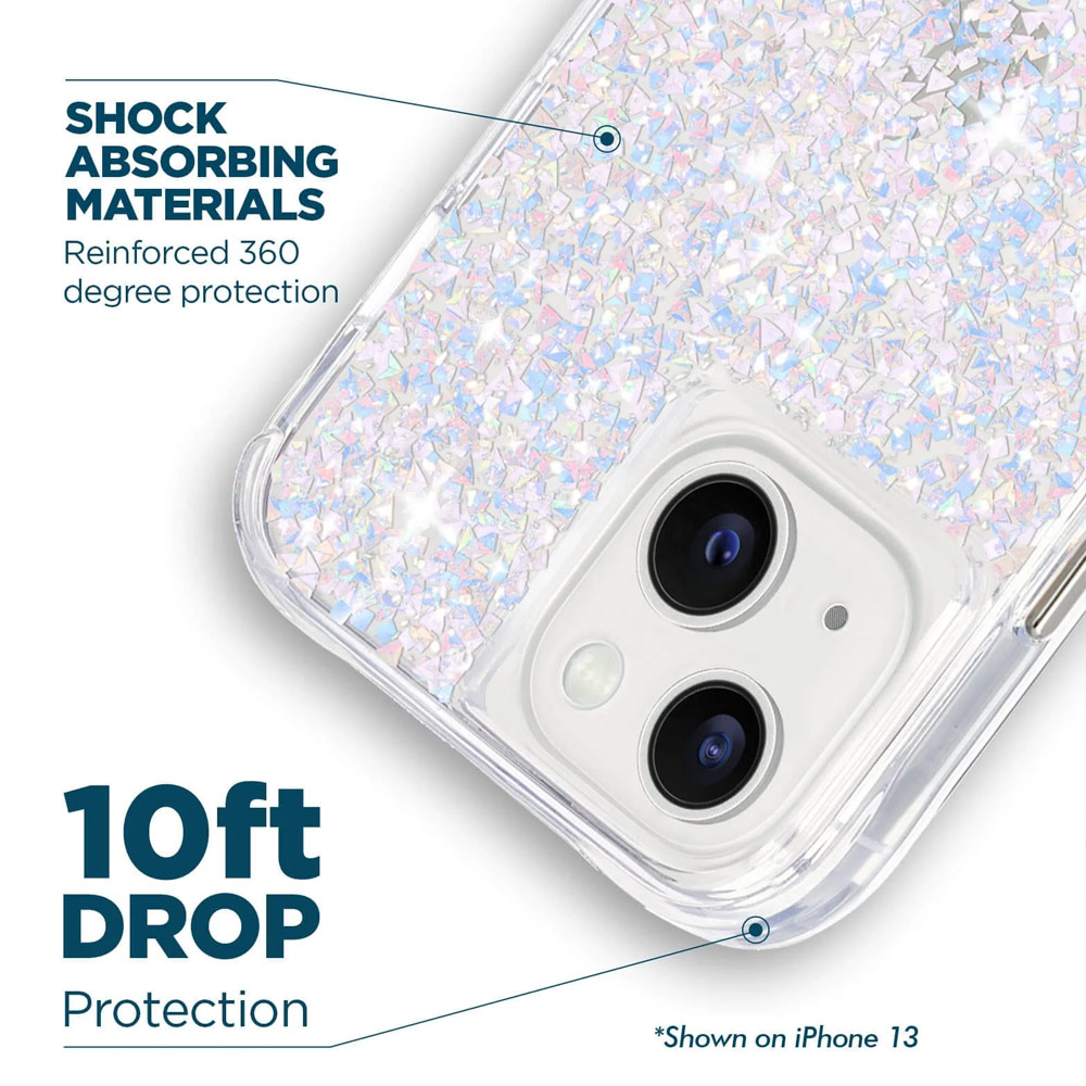 Picture of Apple iPhone 14 Plus 6.7  | Case Mate Case-Mate Stylish Design Drop Protection Case for iPhone 14 Plus 6.7 (Twinkle Diamond)