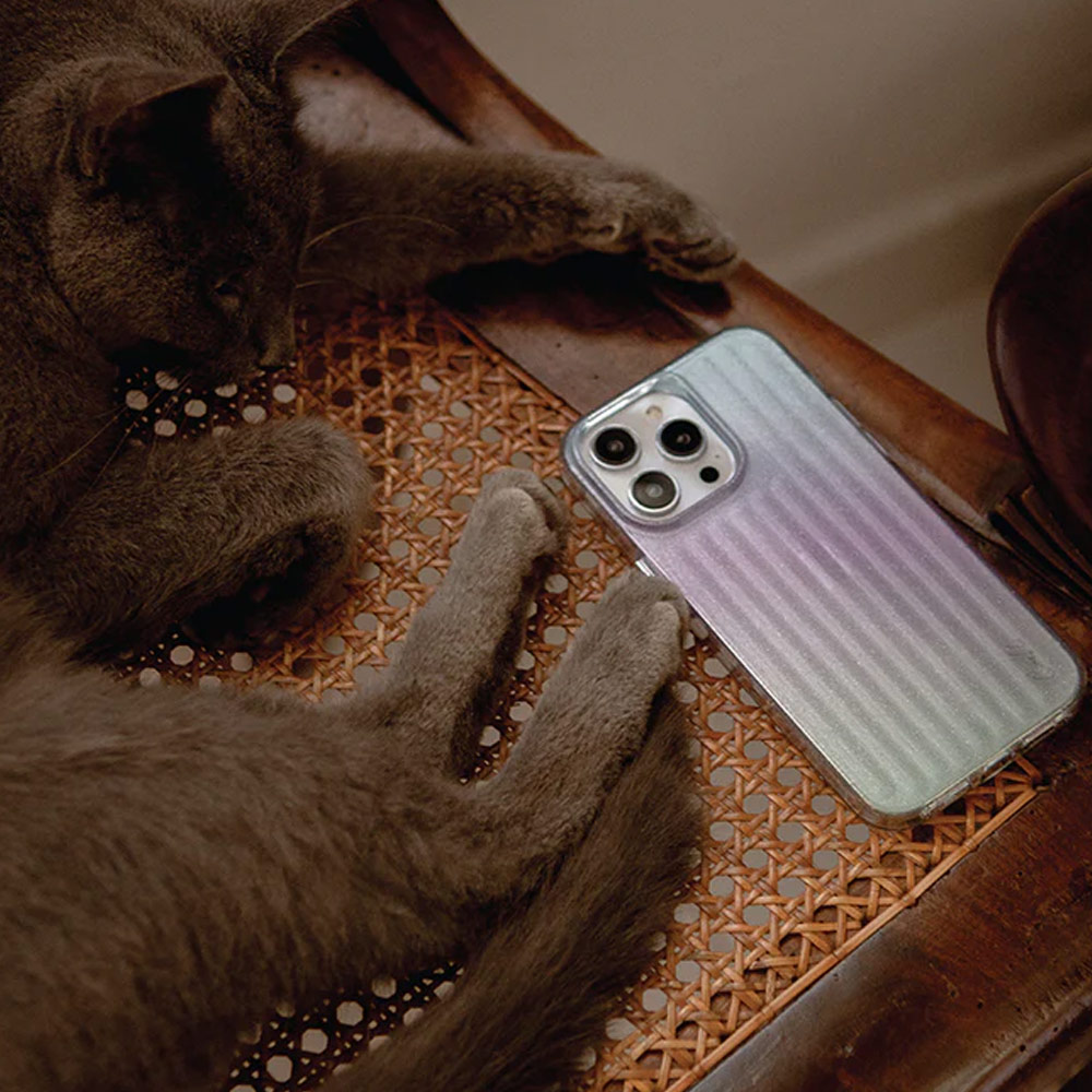 Picture of Apple iPhone 14 6.1 Case | Coehl Linear Glitter Crystals Drop Protection Case Design for Modern Women Girl for iPhone 14 6.1 (Stardust)