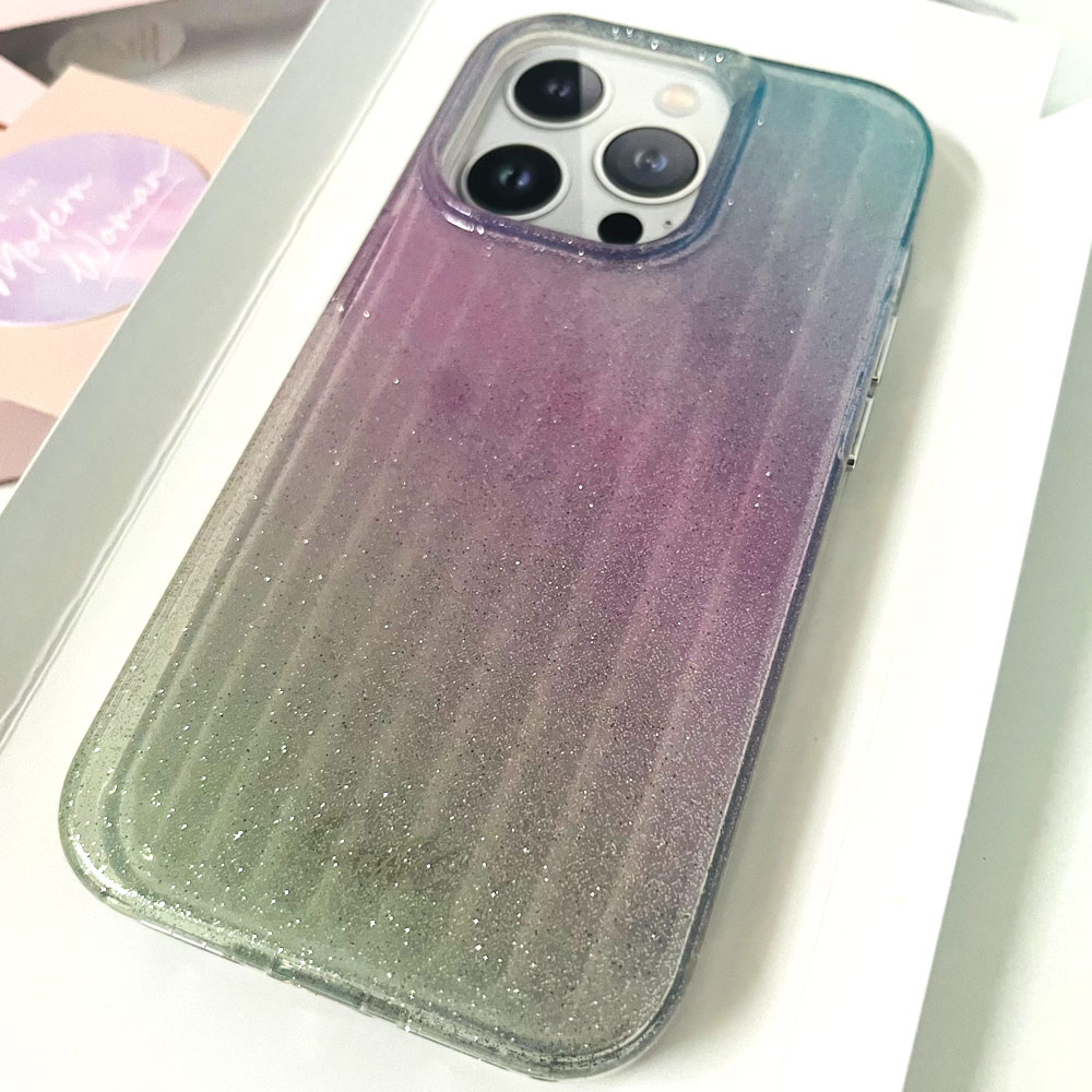 Picture of Apple iPhone 14 6.1 Case | Coehl Linear Glitter Crystals Drop Protection Case Design for Modern Women Girl for iPhone 14 6.1 (Stardust)