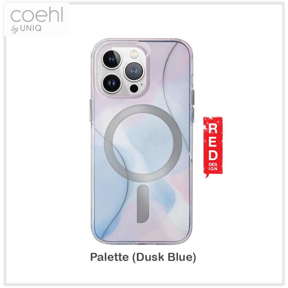 Picture of Apple iPhone 15 Pro Max 6.7  | Coehl by Uniq Design for Modern Women Girl Lady Magnetic Charging Compatible for iPhone 15 Pro Max 6.7 (Palette Dusk Blue)
