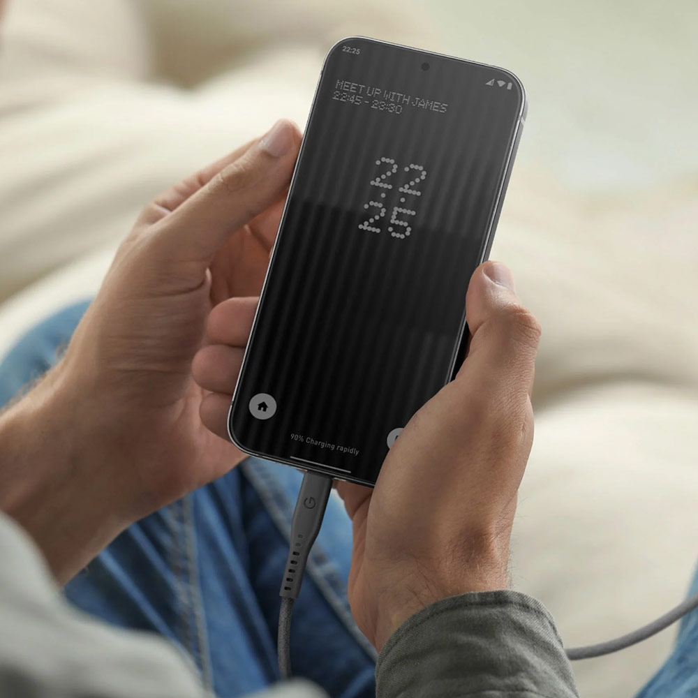 Picture of Energea Flow PD 240W USB-C to USB-C Fast Charging Cable for iPhone 15 Pro Max Smartphone Laptop Tablet (Blue)