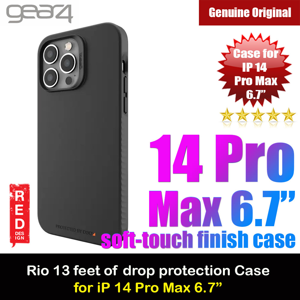 Picture of Gear4 Rio D30 Drop Protection Case for iPhone 14 Pro Max 6.7 (Black) Apple iPhone 14 Pro Max 6.7- Apple iPhone 14 Pro Max 6.7 Cases, Apple iPhone 14 Pro Max 6.7 Covers, iPad Cases and a wide selection of Apple iPhone 14 Pro Max 6.7 Accessories in Malaysia, Sabah, Sarawak and Singapore 