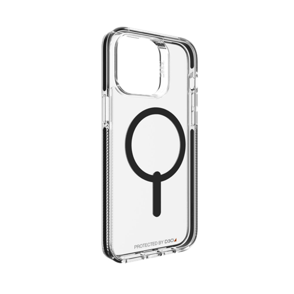 Picture of Apple iPhone 14 Pro 6.1 Case | Gear4 Santa Cruz Snap D30 Drop Protection Lightweight Case with Magsafe Compatible for iPhone 14 Pro 6.1 (Black)