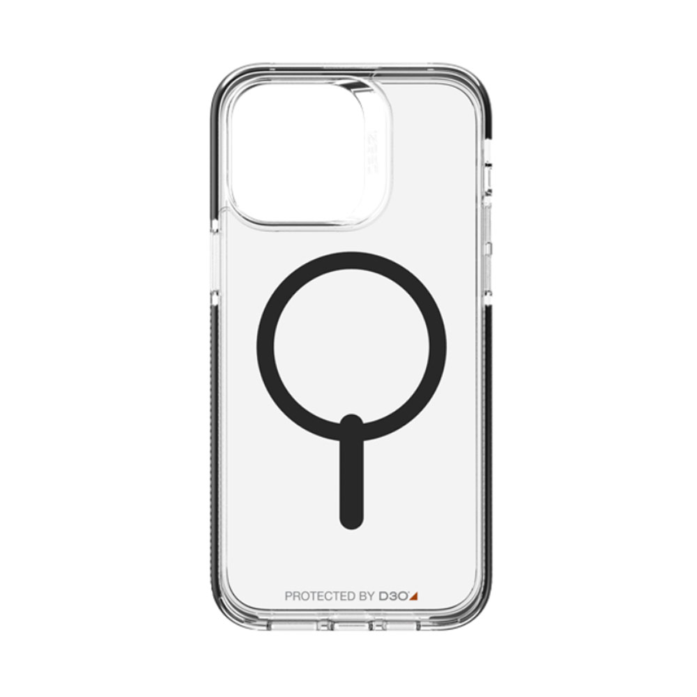 Picture of Apple iPhone 14 Pro 6.1 Case | Gear4 Santa Cruz Snap D30 Drop Protection Lightweight Case with Magsafe Compatible for iPhone 14 Pro 6.1 (Black)